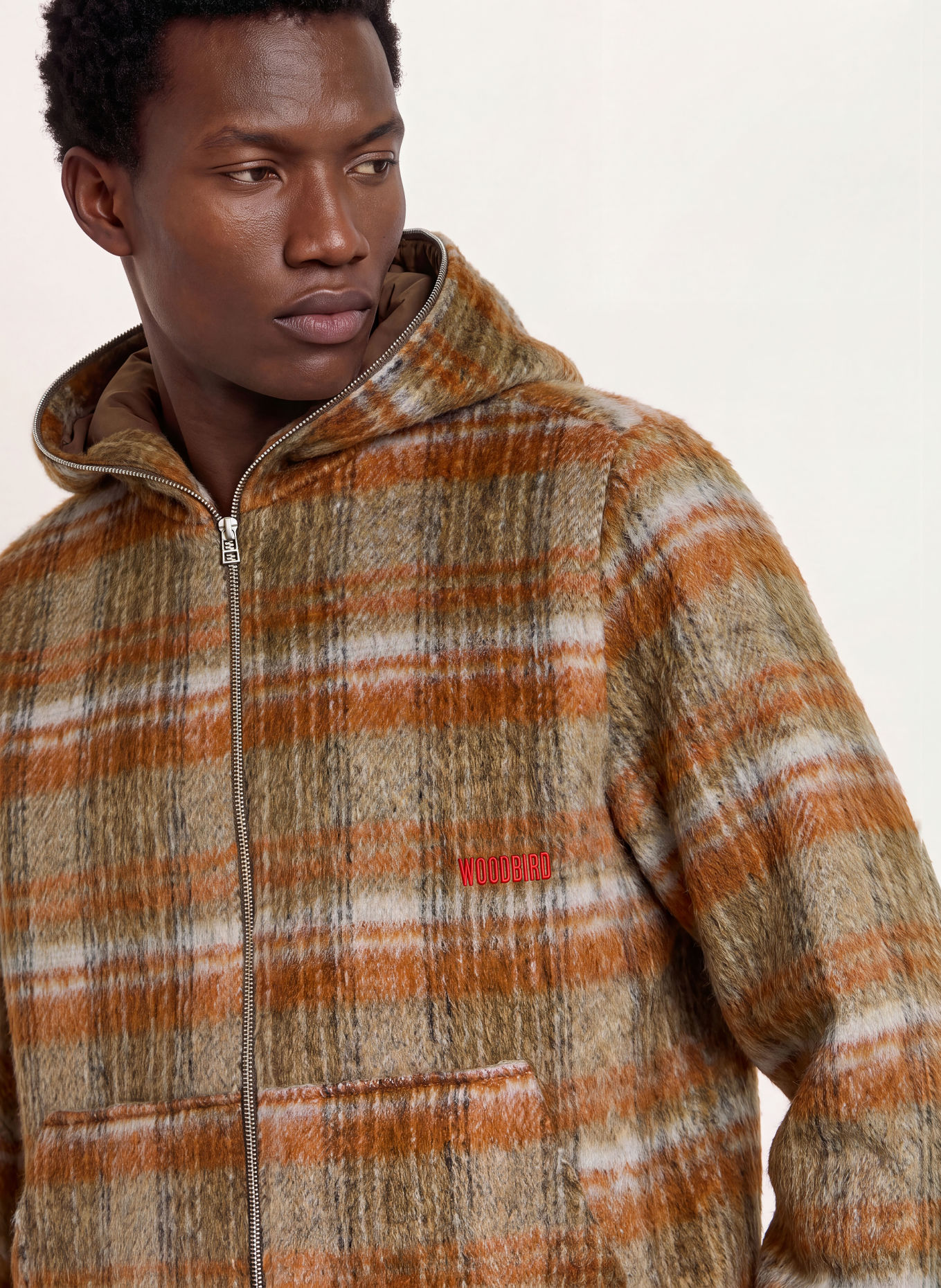 WOODBIRD Jas WBSHENG: BRUIN / BEIGE / DONKERORANJE