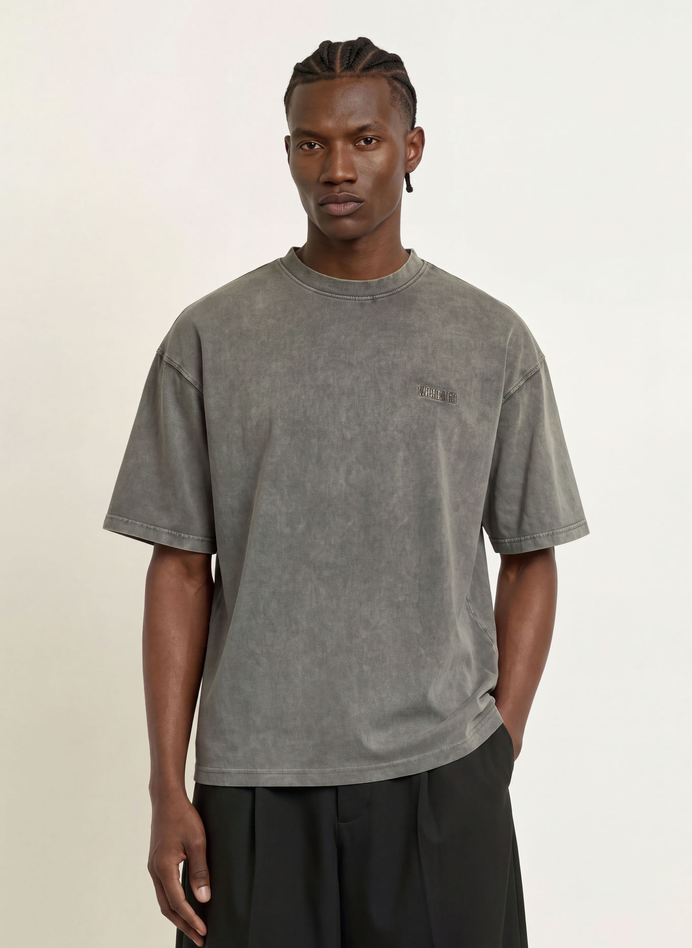 WOODBIRD T-shirt WBBEAM: KAKI