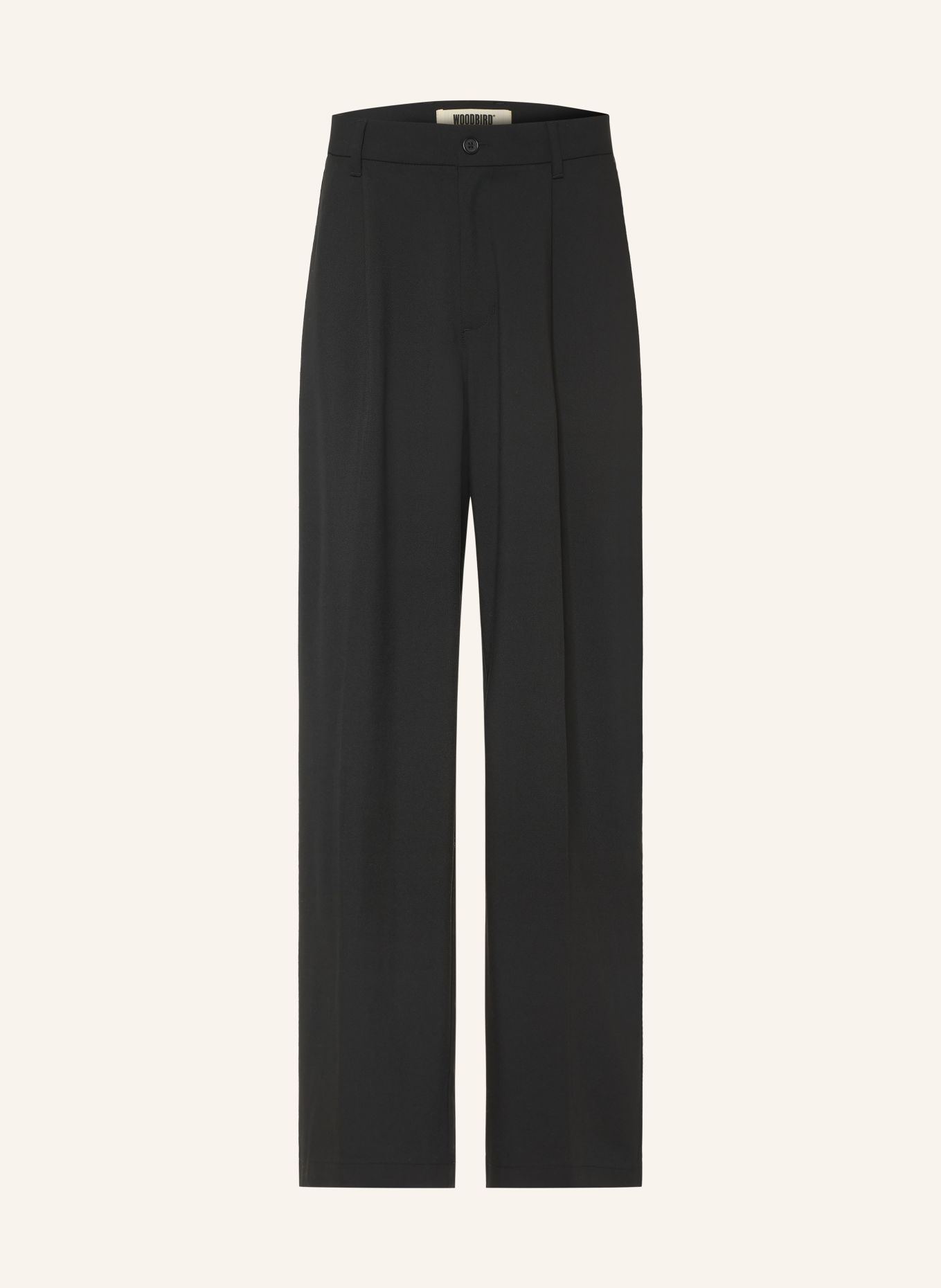 WOODBIRD Pantalon WBBIN GUAN, coupe droite et fuselée: NOIR