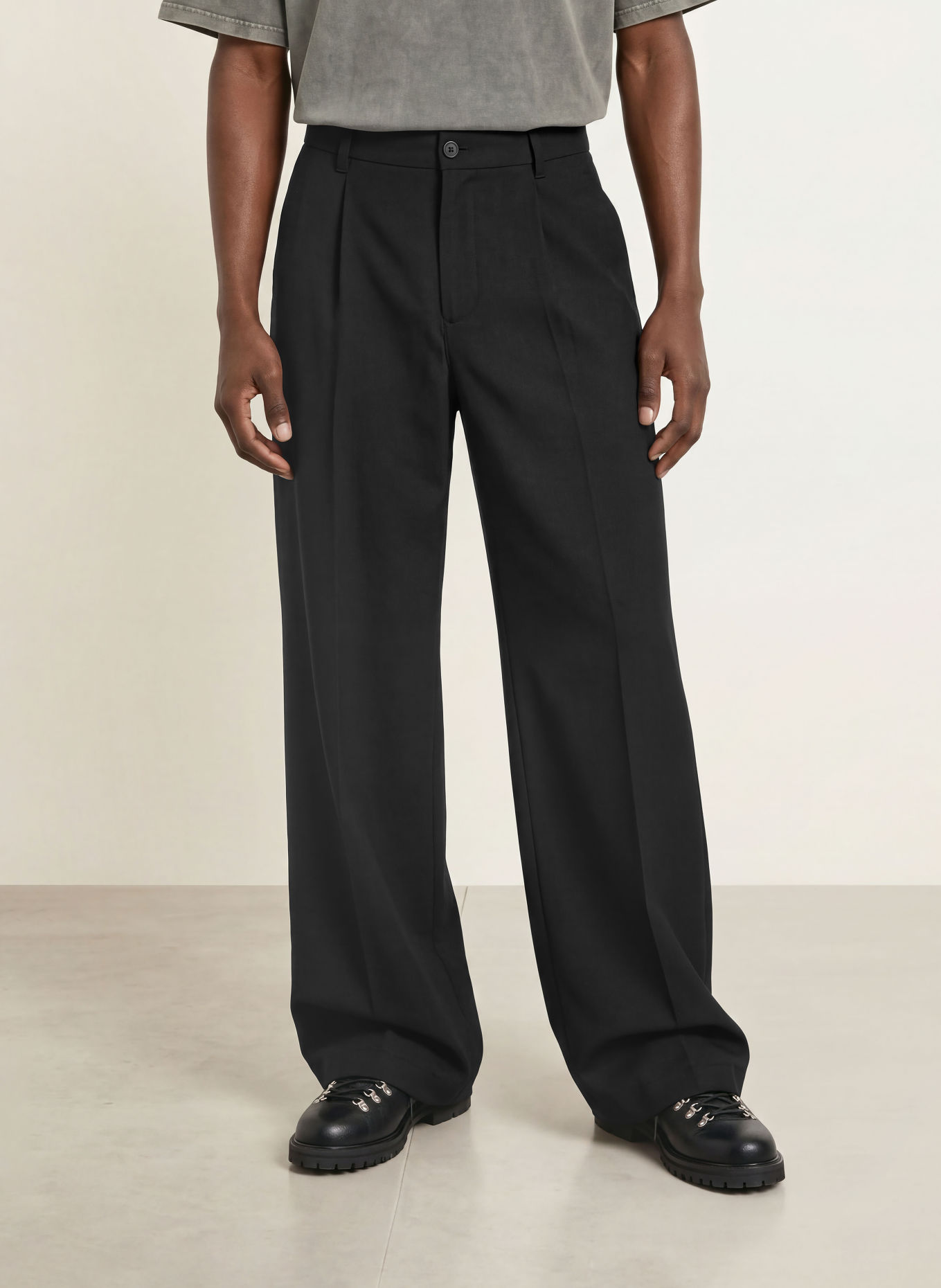 WOODBIRD Pantalon WBBIN GUAN, coupe droite et fuselée: NOIR