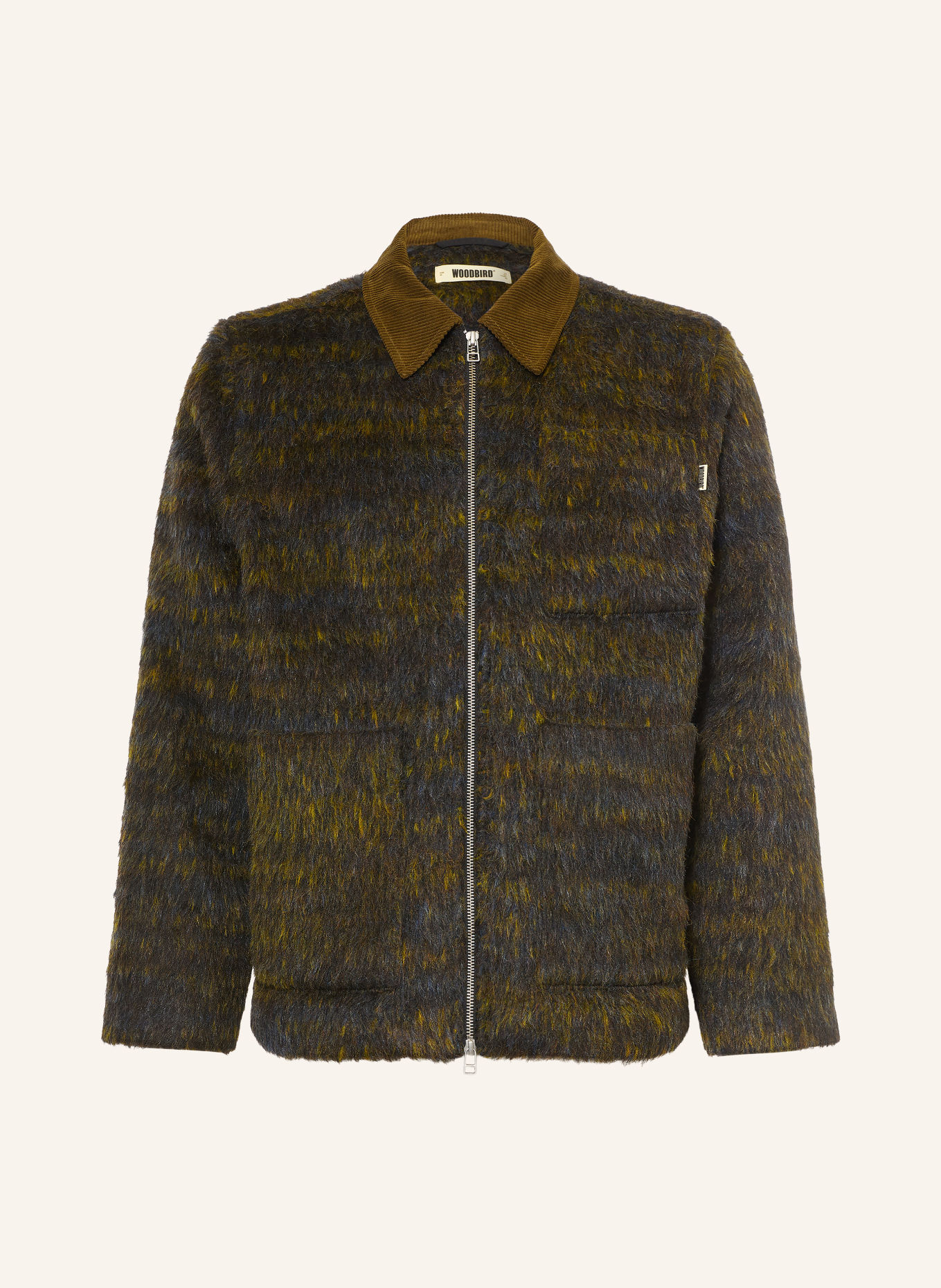 WOODBIRD Overshirt WBBLADE: DARK GREEN / LIGHT GREEN / BLUE