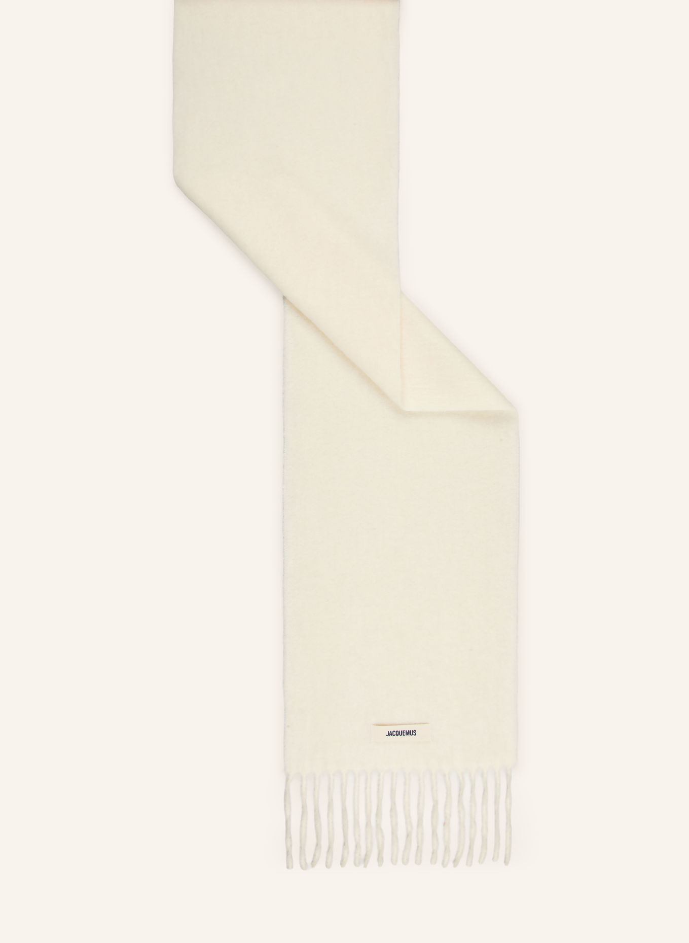 JACQUEMUS Scarves L'ECHARPE CARRO Scarf: CREAM