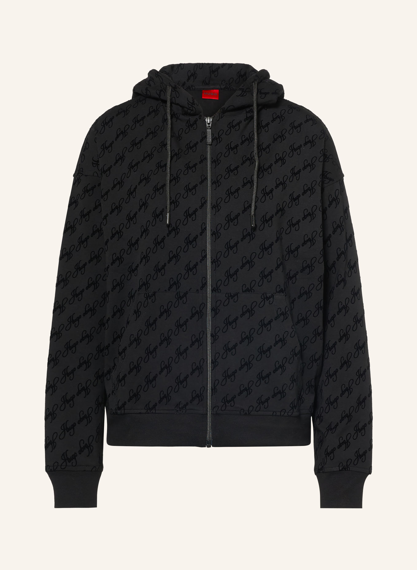 HUGO Veste loungewear FLOKKY: NOIR