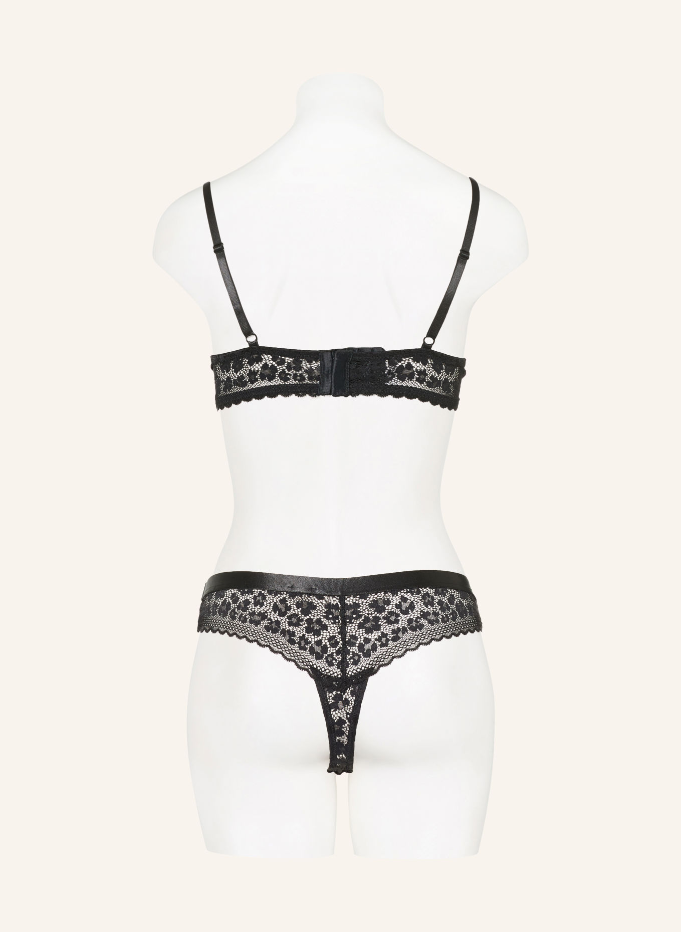 HUGO SAVANA Push-up bra: BLACK