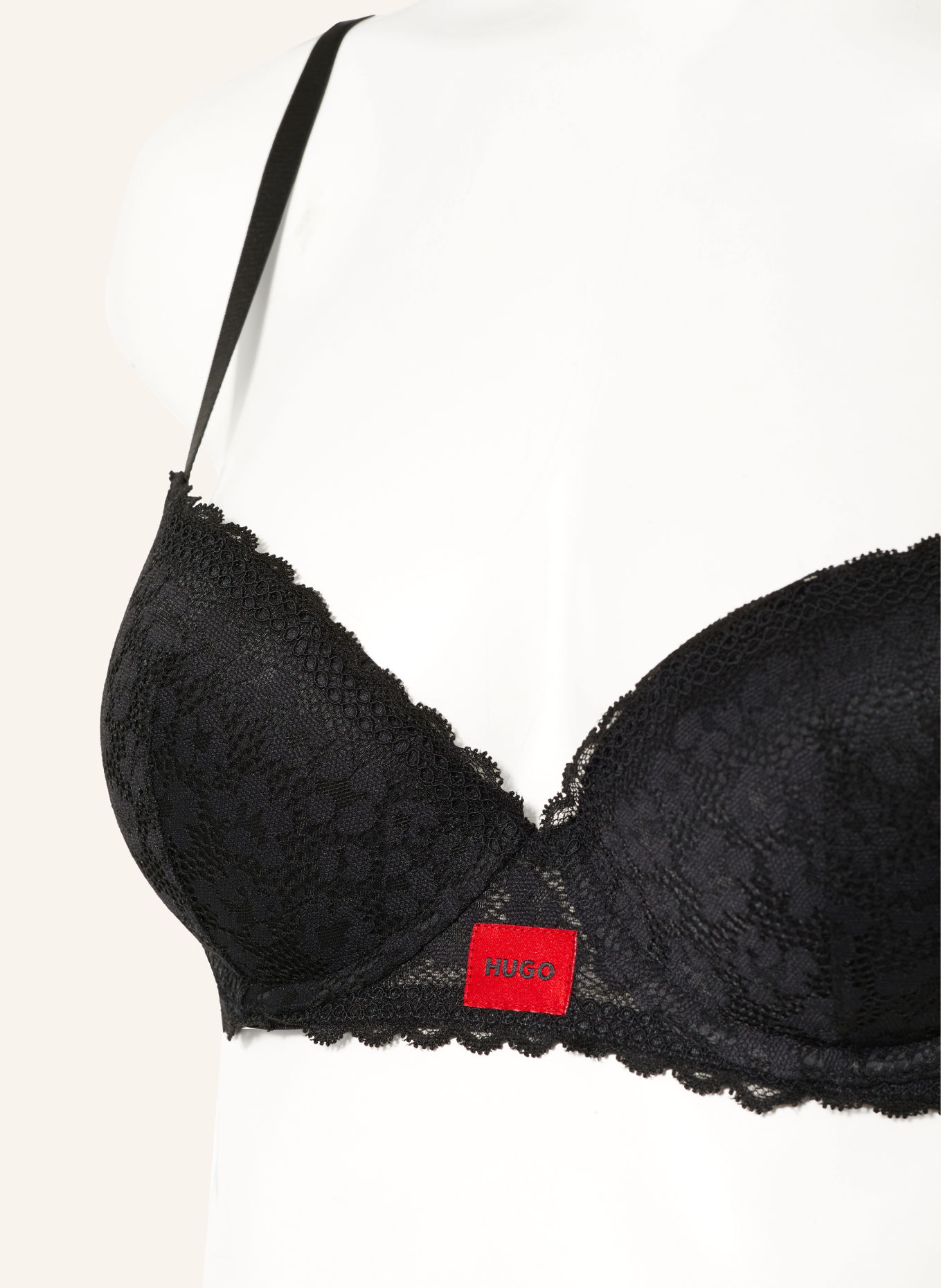 HUGO SAVANA Push-up bra: BLACK