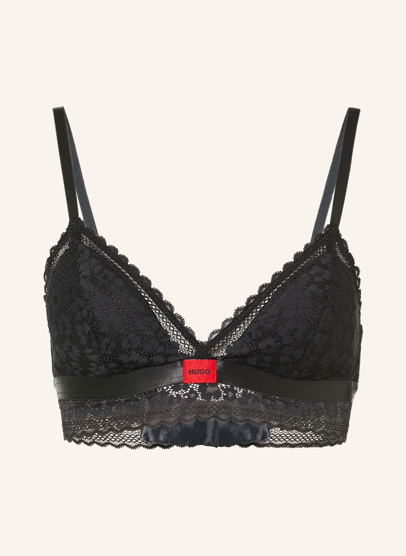 HUGO SAVANA Triangle bra: BLACK