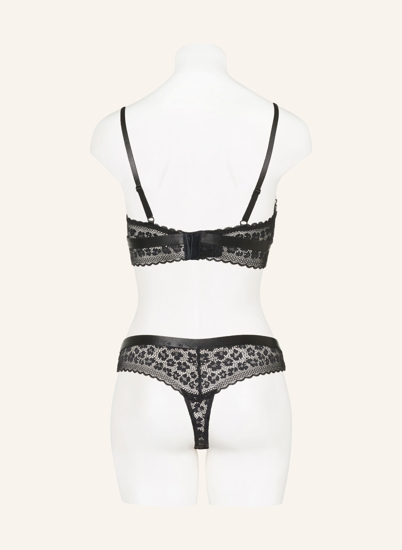 HUGO SAVANA Triangle bra: BLACK