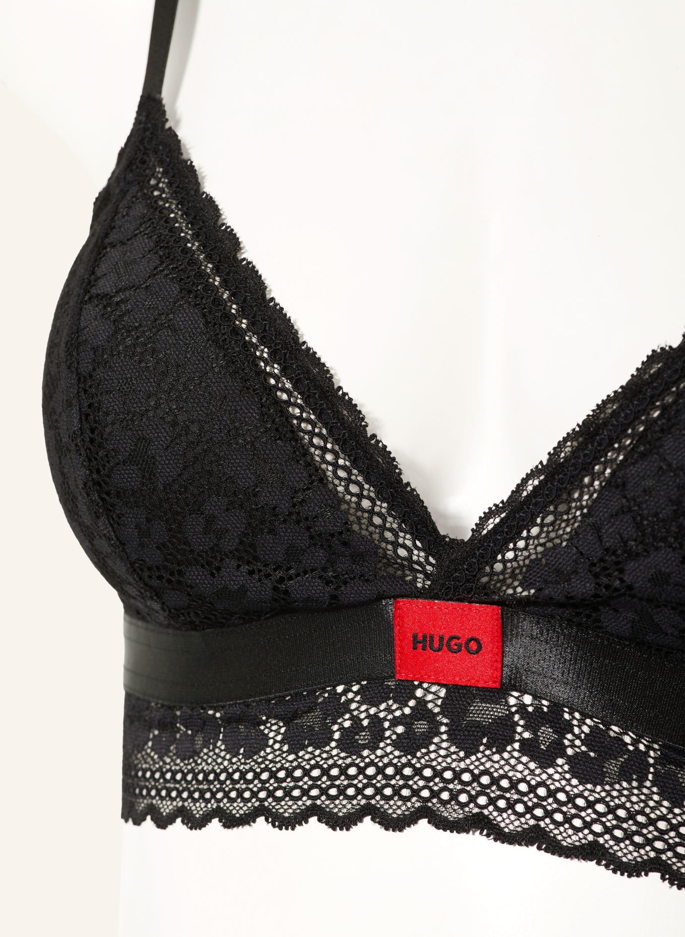 HUGO SAVANA Triangle bra: BLACK