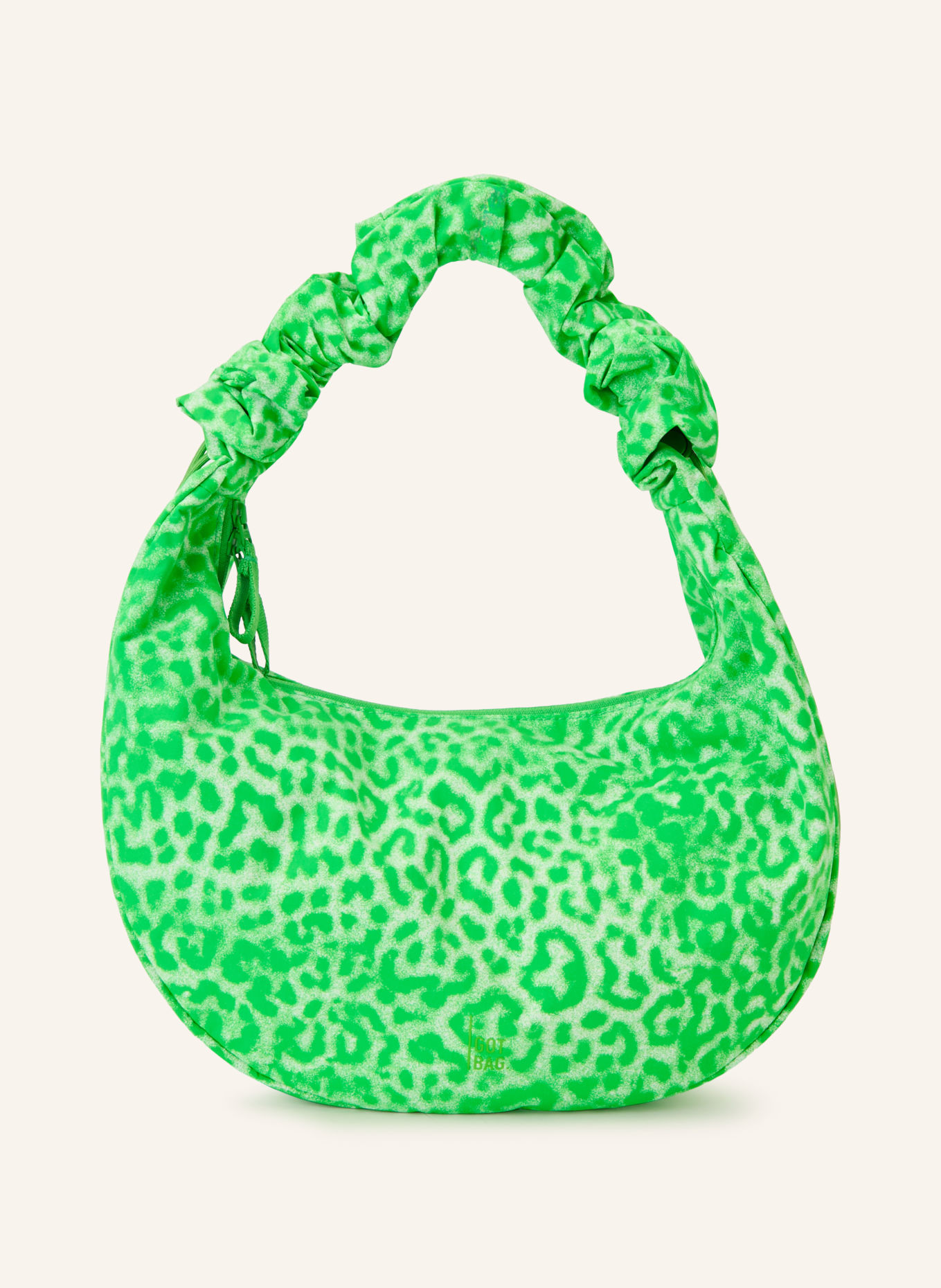 GOT BAG MOON BAG Crossbody bag: NEON GREEN / WHITE