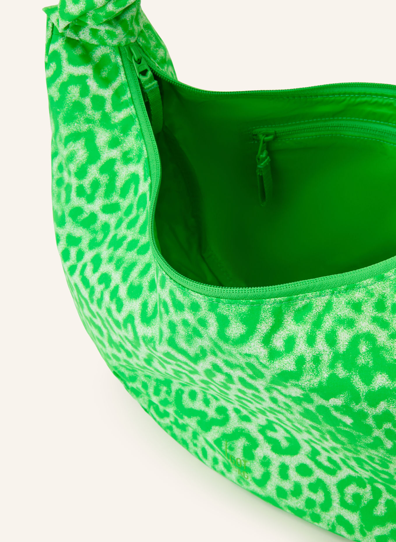 GOT BAG MOON BAG Crossbody bag: NEON GREEN / WHITE