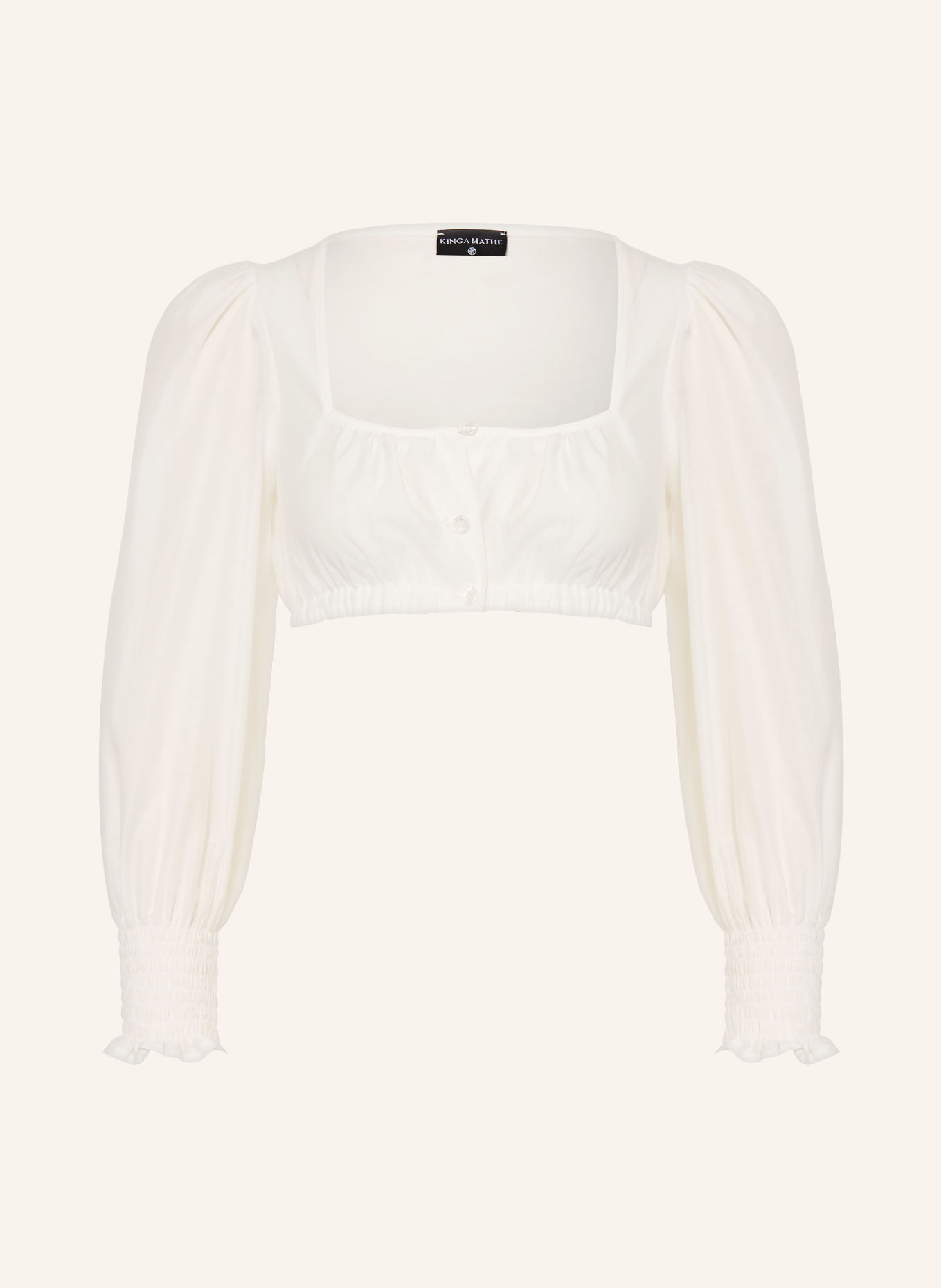 KINGA MATHE LORINA Dirndl blouse: WHITE