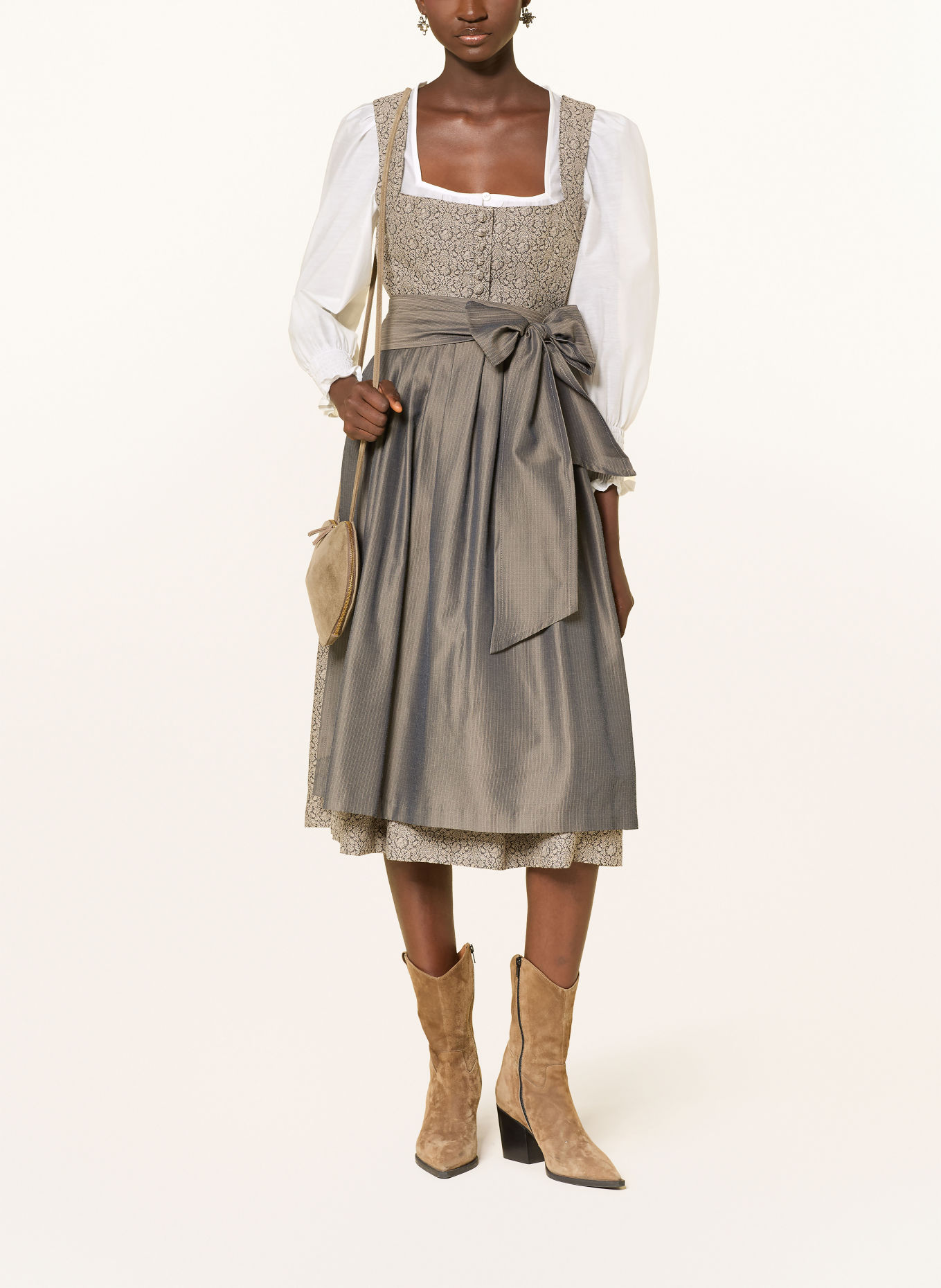 KINGA MATHE LORINA Dirndl blouse: WHITE