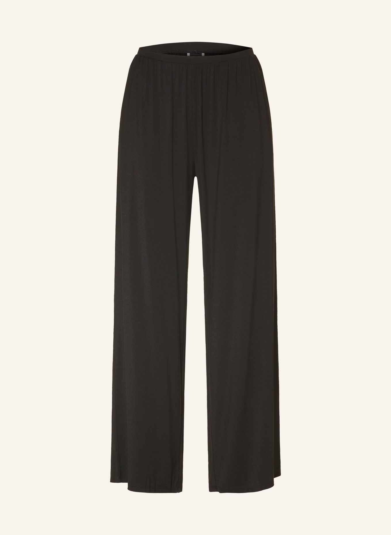BOSS BLOSSOM Pajama Bottoms with Lace: BLACK