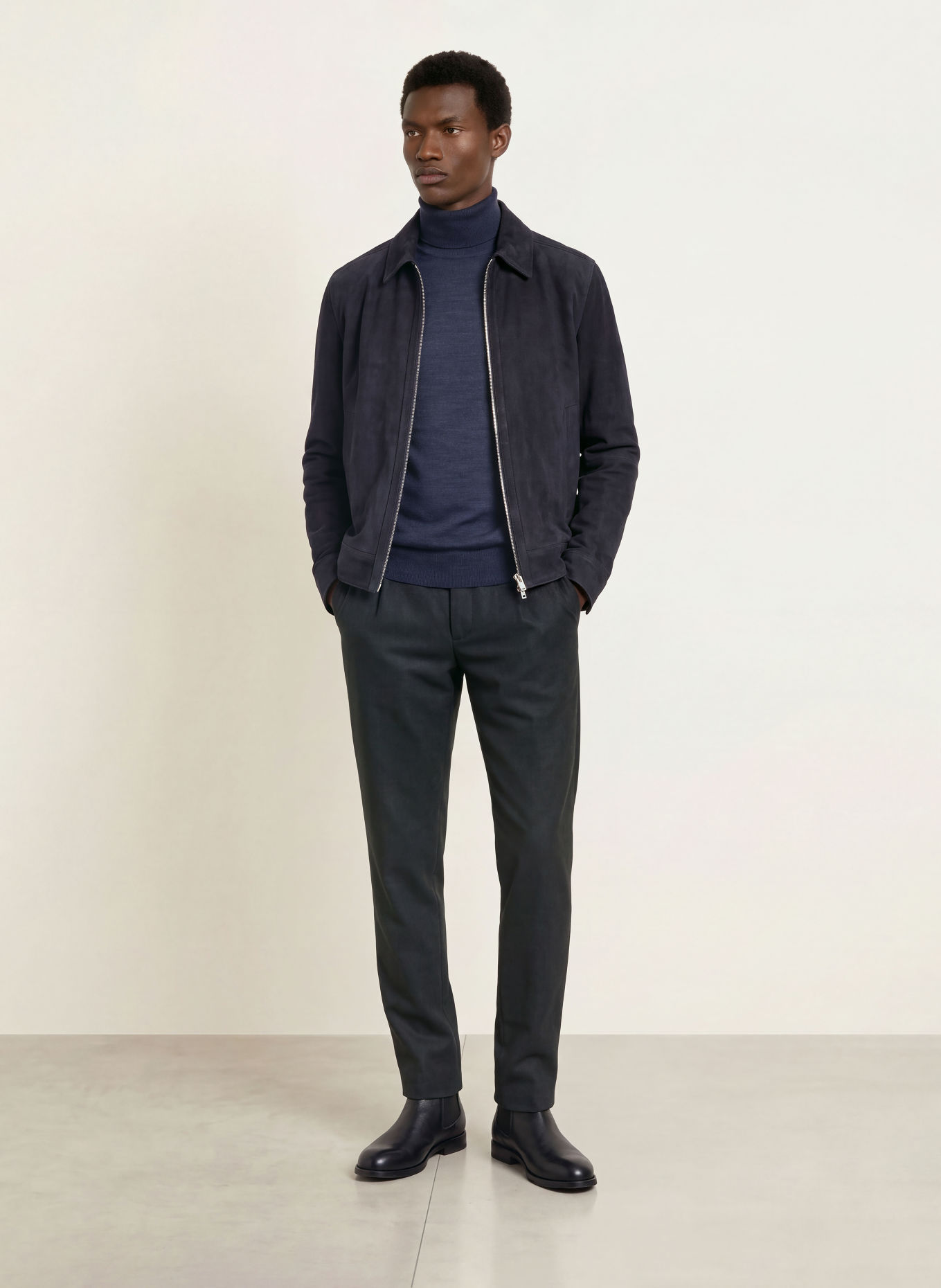 BOSS Chino KANE Modern Regular Fit: DONKERBLAUW