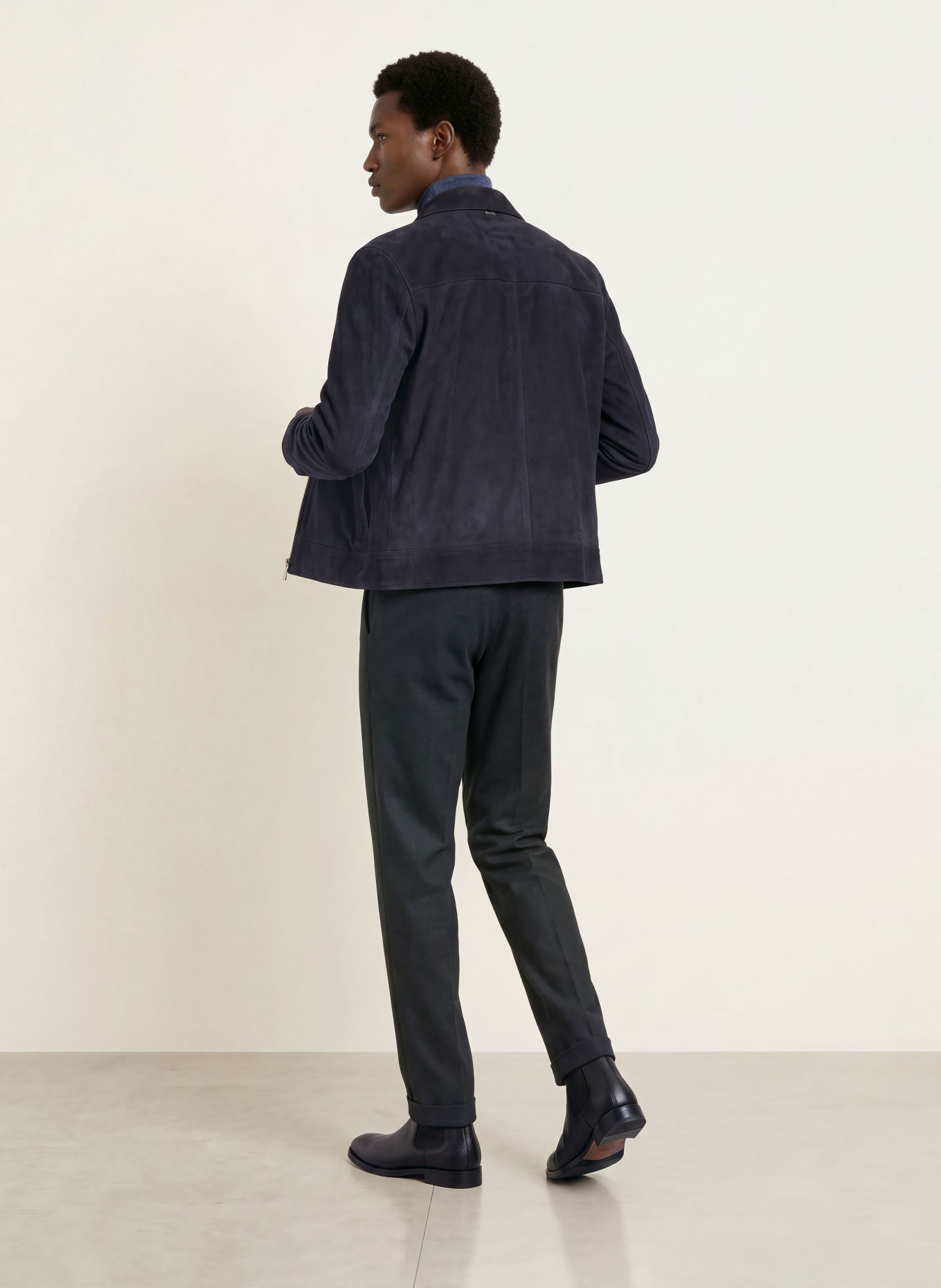 BOSS Chino KANE Modern Regular Fit: DONKERBLAUW