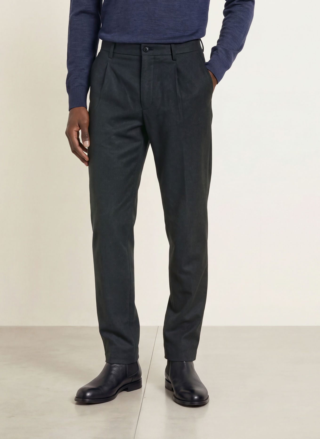 BOSS Chino KANE Modern Regular Fit: DONKERBLAUW