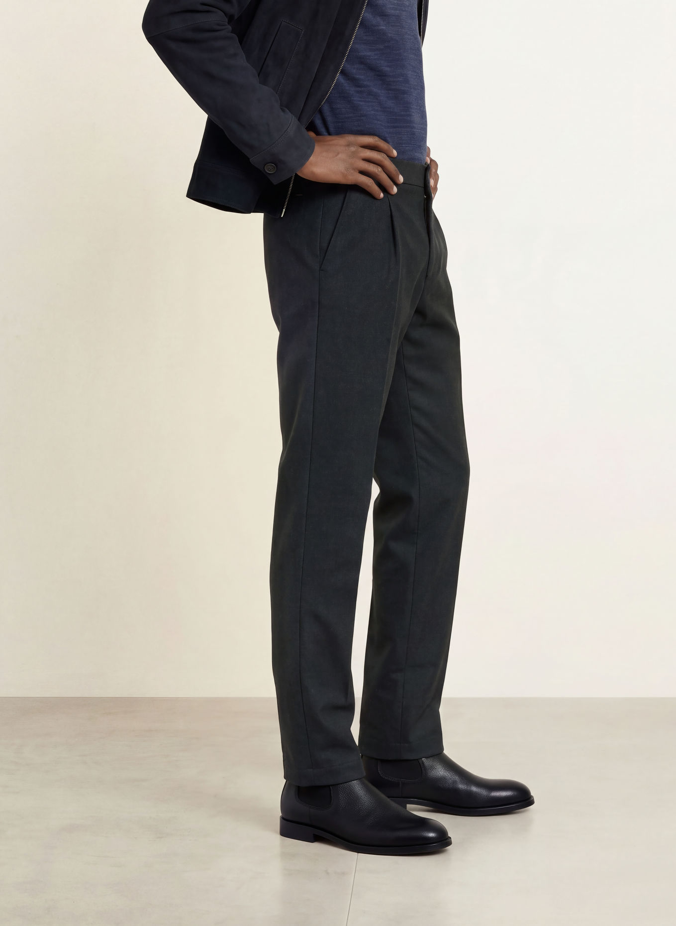 BOSS Chino KANE Modern Regular Fit: DONKERBLAUW