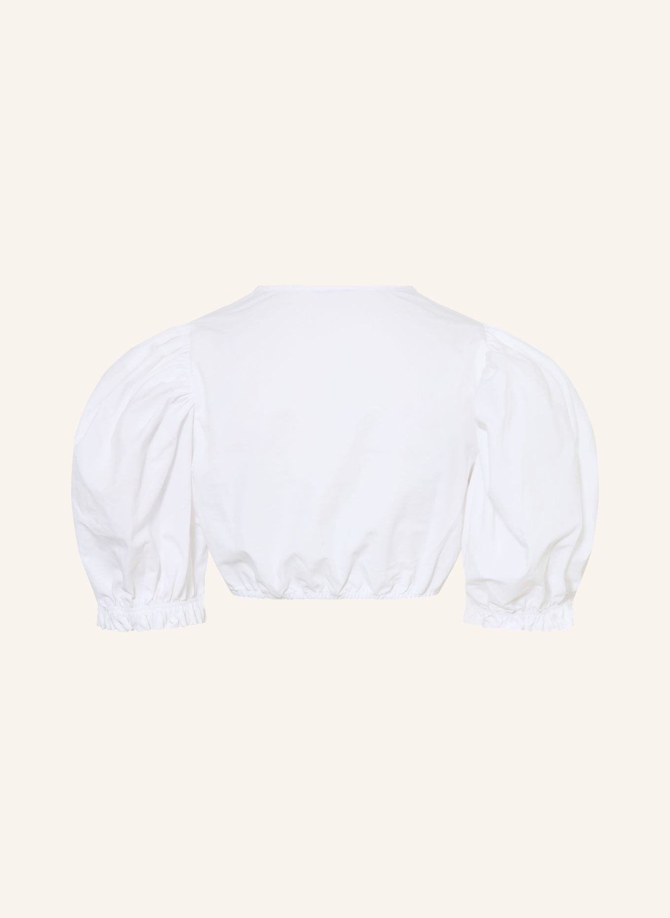 CocoVero SIN Dirndl blouse with Ruffles: WHITE