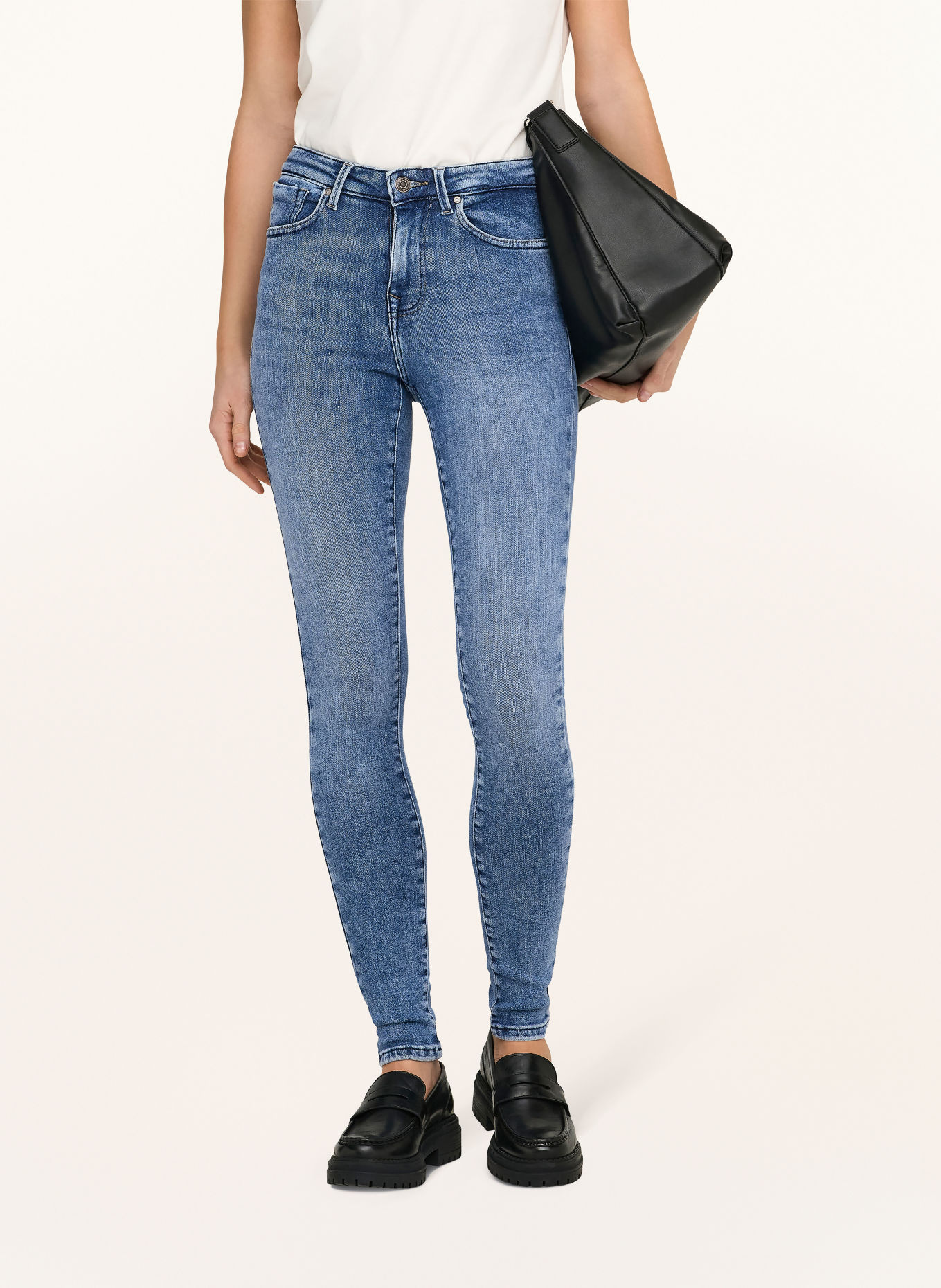 ONLY Skinny džíny: LIGHT BLUE DENIM