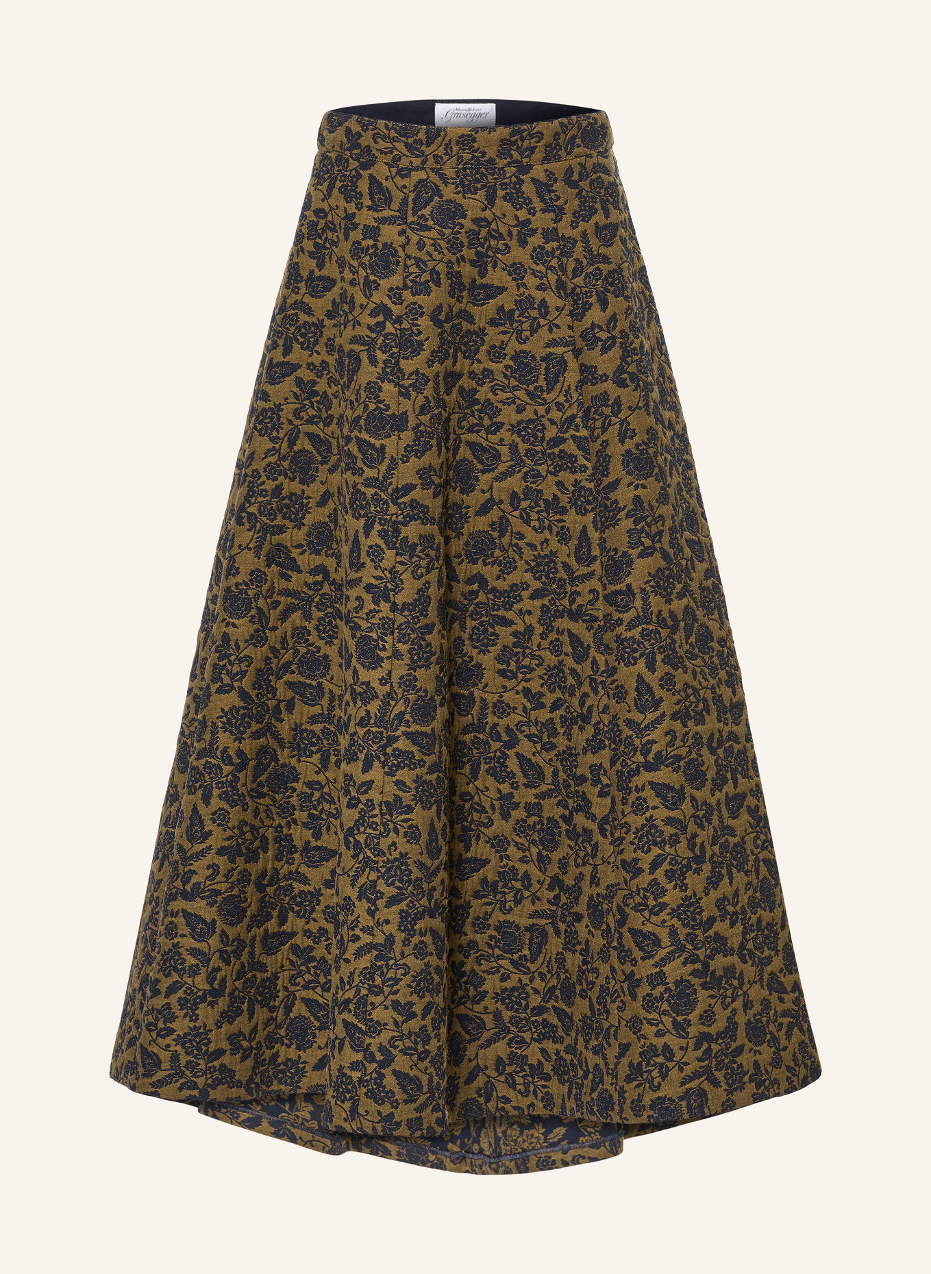 Grasegger Rok ILEANE: LICHTBRUIN / DONKERBLAUW