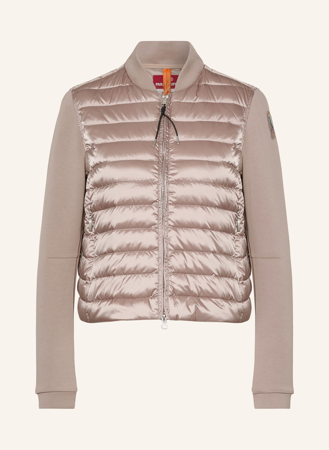PARAJUMPERS KALYSTA Down jacket in a Material Mix: TAUPE