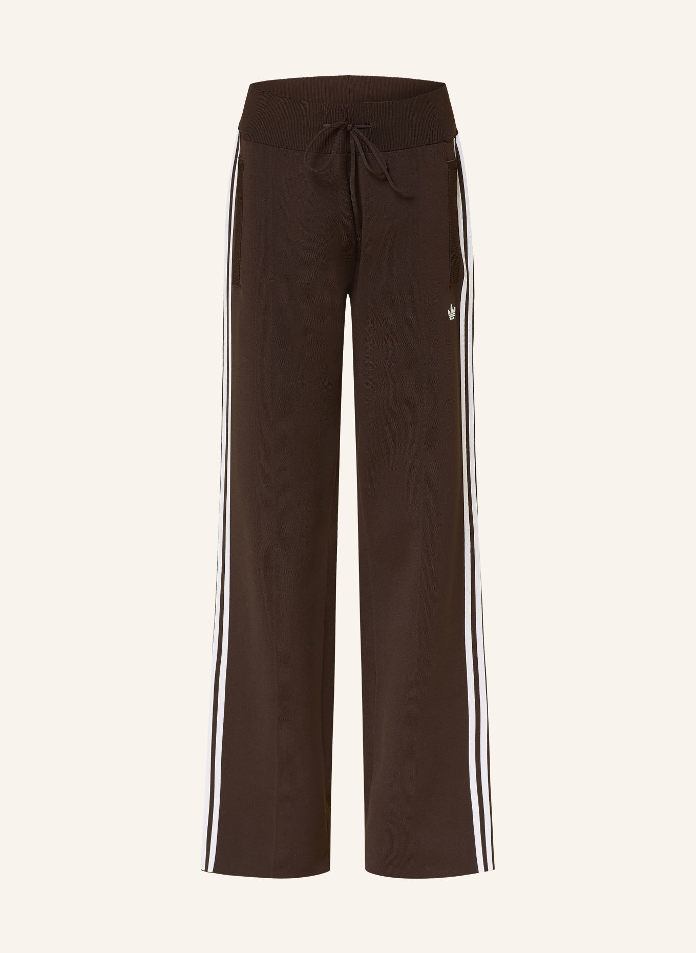 adidas Originals Track Pants STRGHT KNIT: DUNKELBRAUN / WEISS
