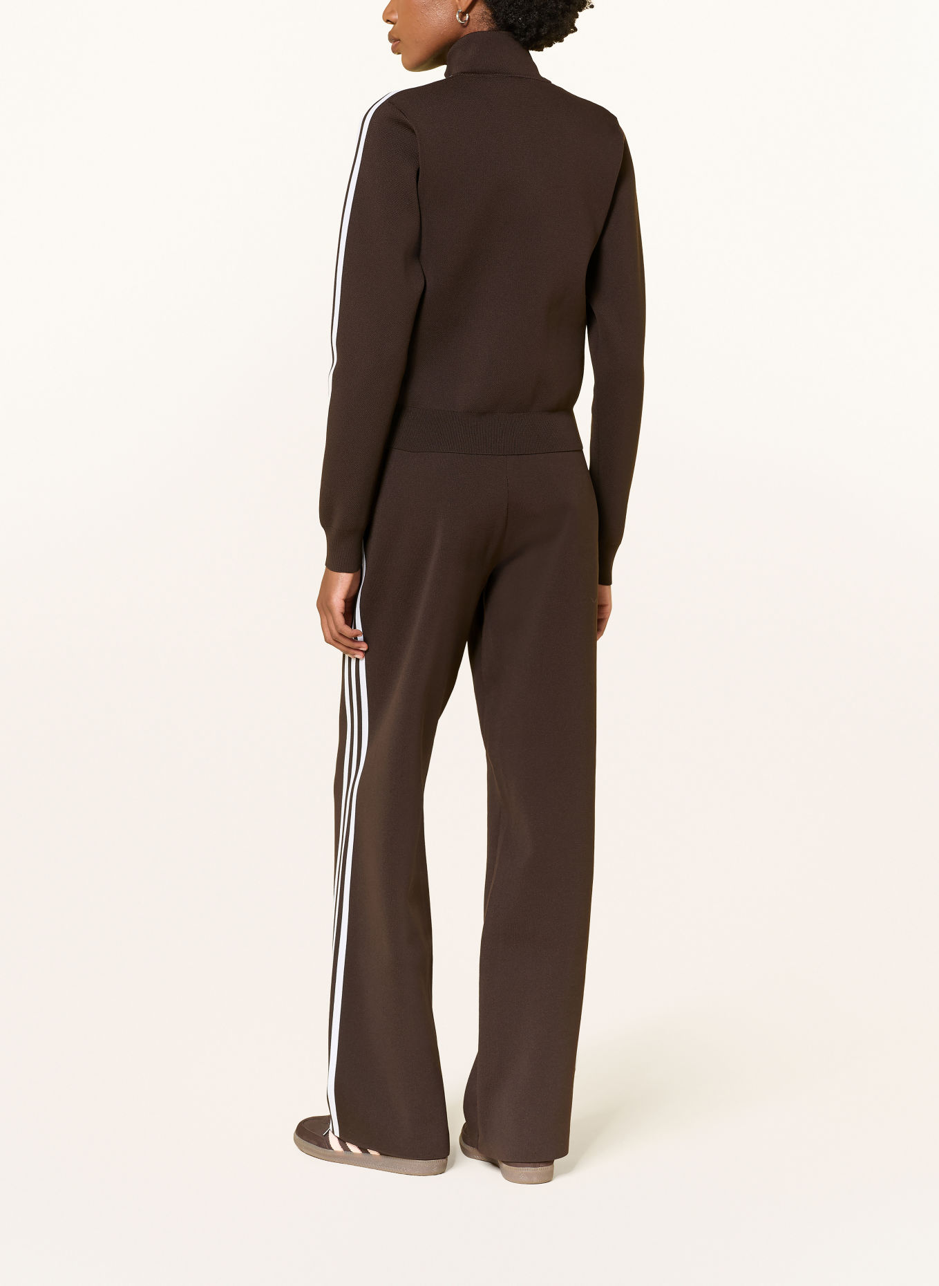 adidas Originals Track Pants STRGHT KNIT: DUNKELBRAUN / WEISS