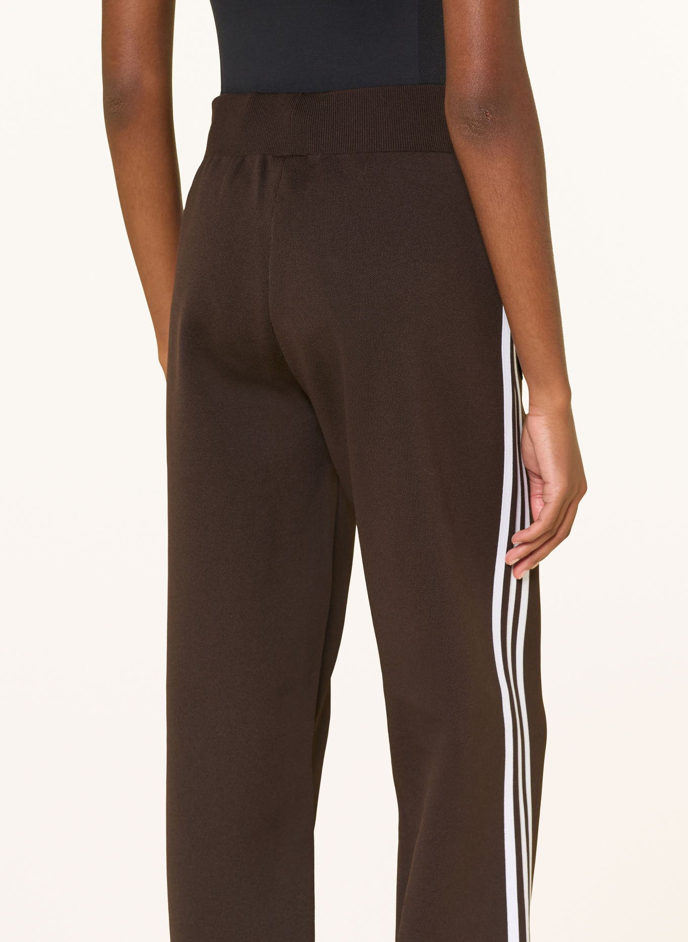 adidas Originals Track Pants STRGHT KNIT: DUNKELBRAUN / WEISS