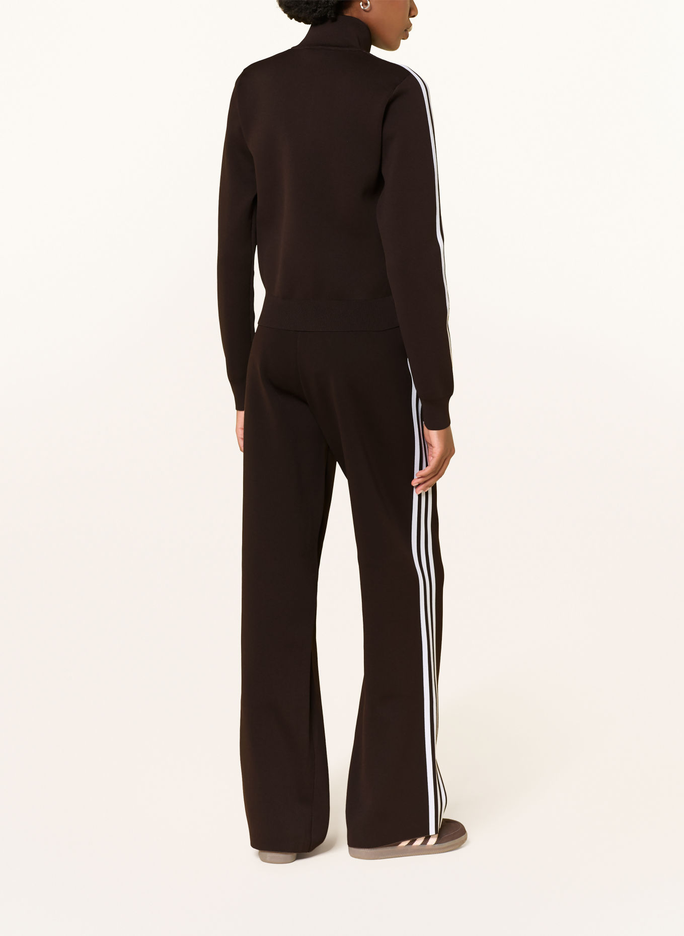 adidas Originals Vest SLIM KNIT: MARRON FONCÉ / WIT