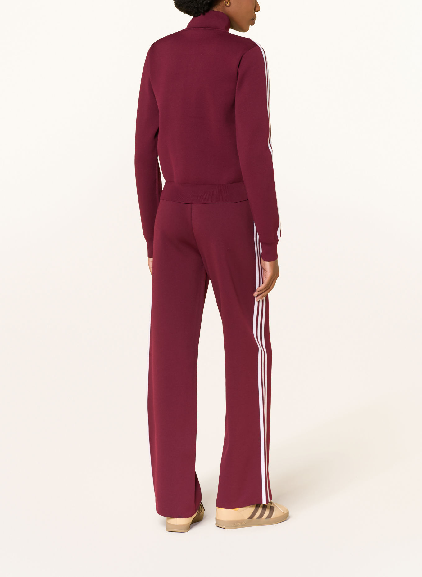 adidas Originals Vest SLIM KNIT: DONKERROOD / WIT