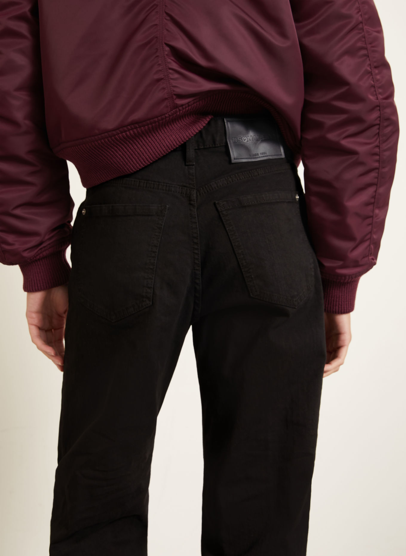 DSQUARED2 Straight Jeans SAN DIEGO: 900 BLACK