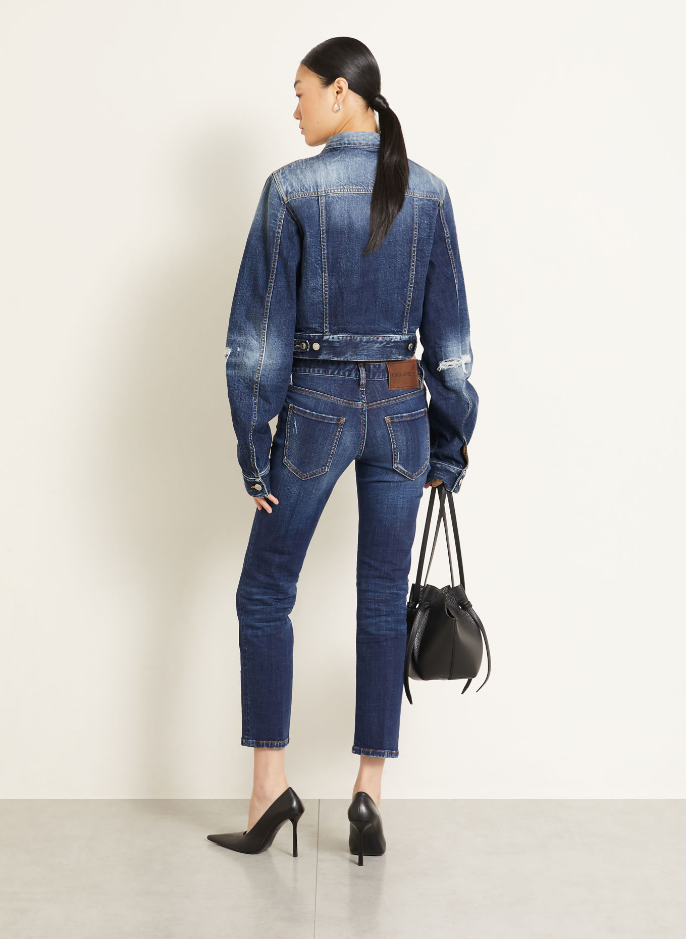 DSQUARED2 Kurtka dżinsowa DEAN: 470 NAVY BLUE