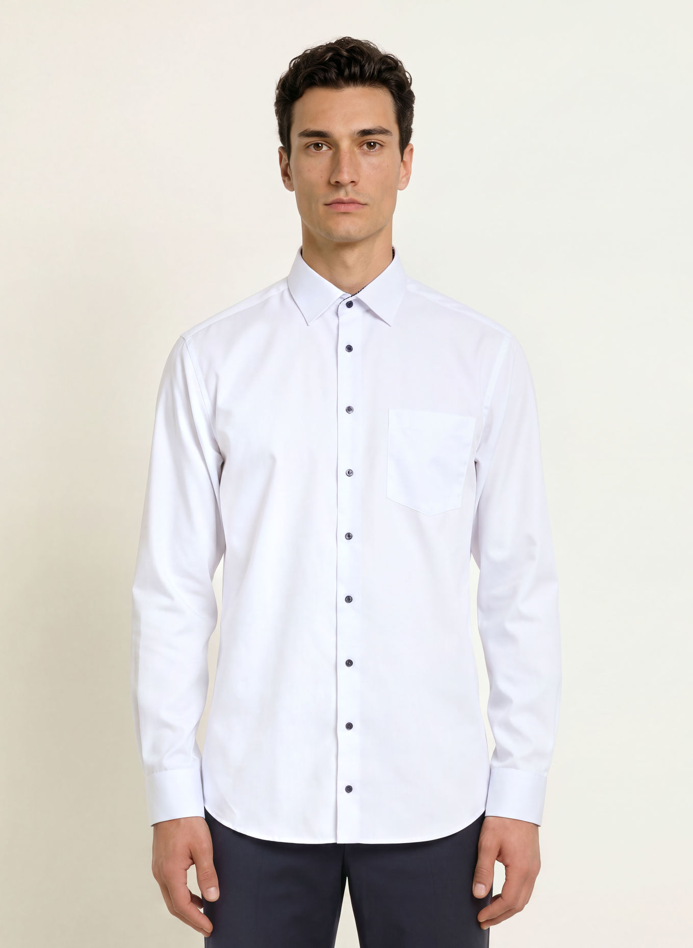 seidensticker Comfort Fit Shirt: WHITE