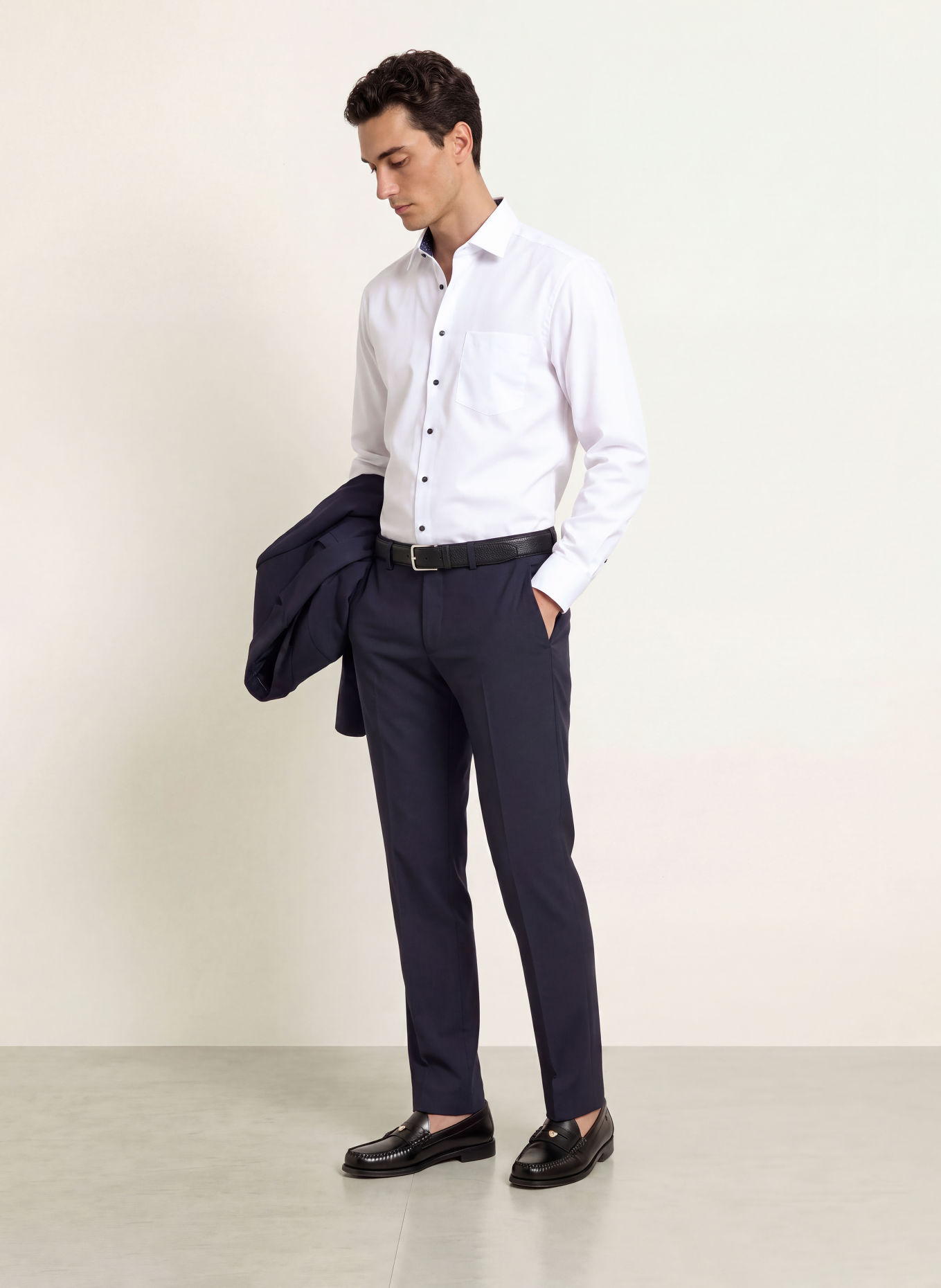 seidensticker Comfort Fit Shirt: WHITE