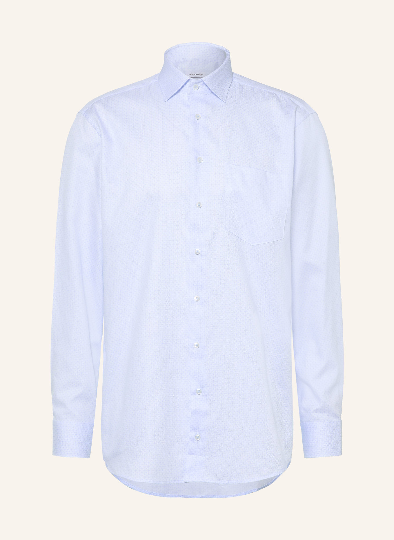 seidensticker Hemd Comfort Fit: HELLBLAU / WEISS