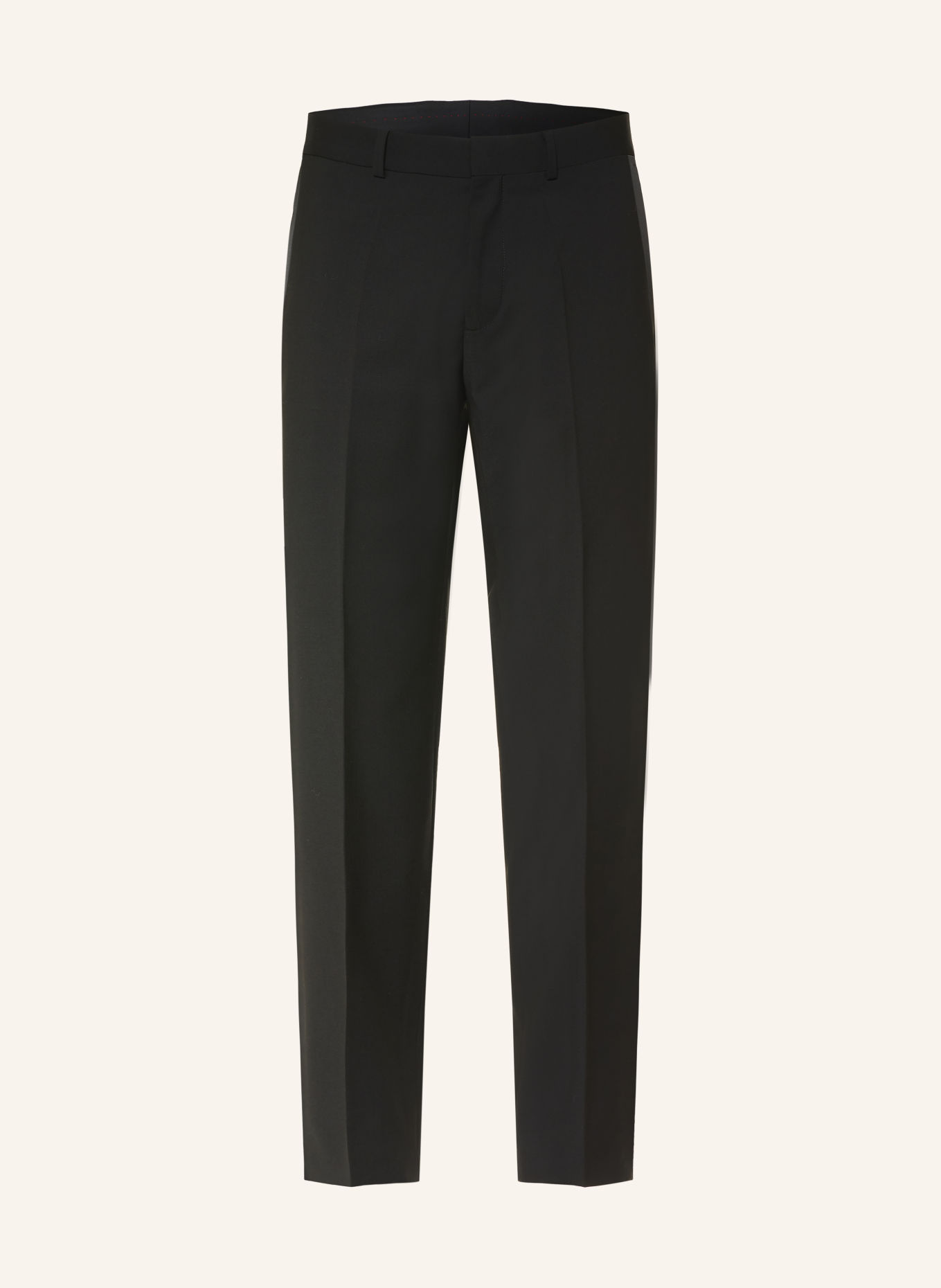 HUGO Smokingbroek HESTEN Extra Slim Fit met galonstrepen: 001 BLACK