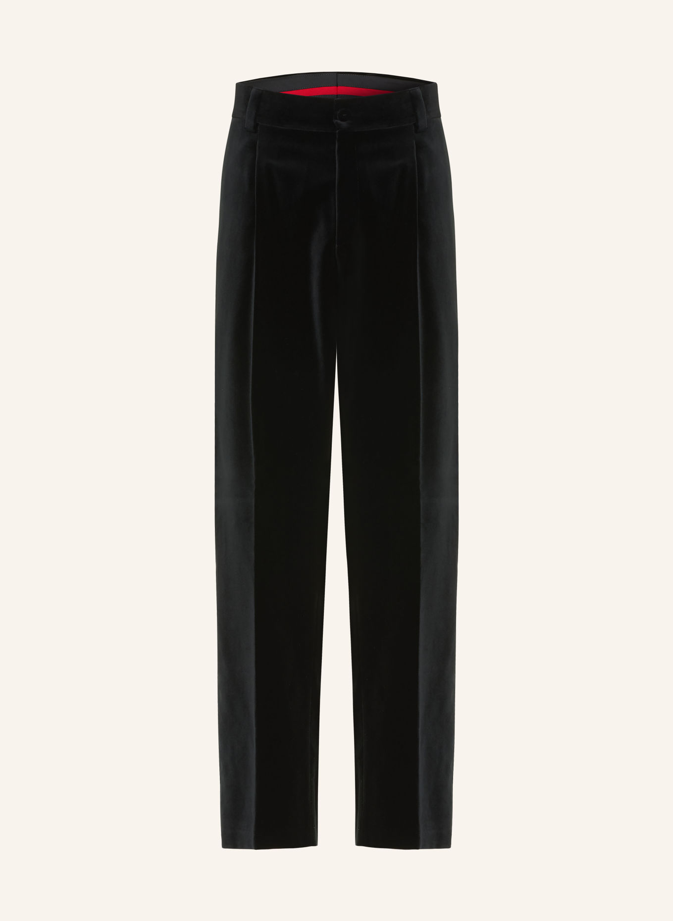 HUGO Anzughose FLIPS Modern Fit aus Samt: 001 BLACK