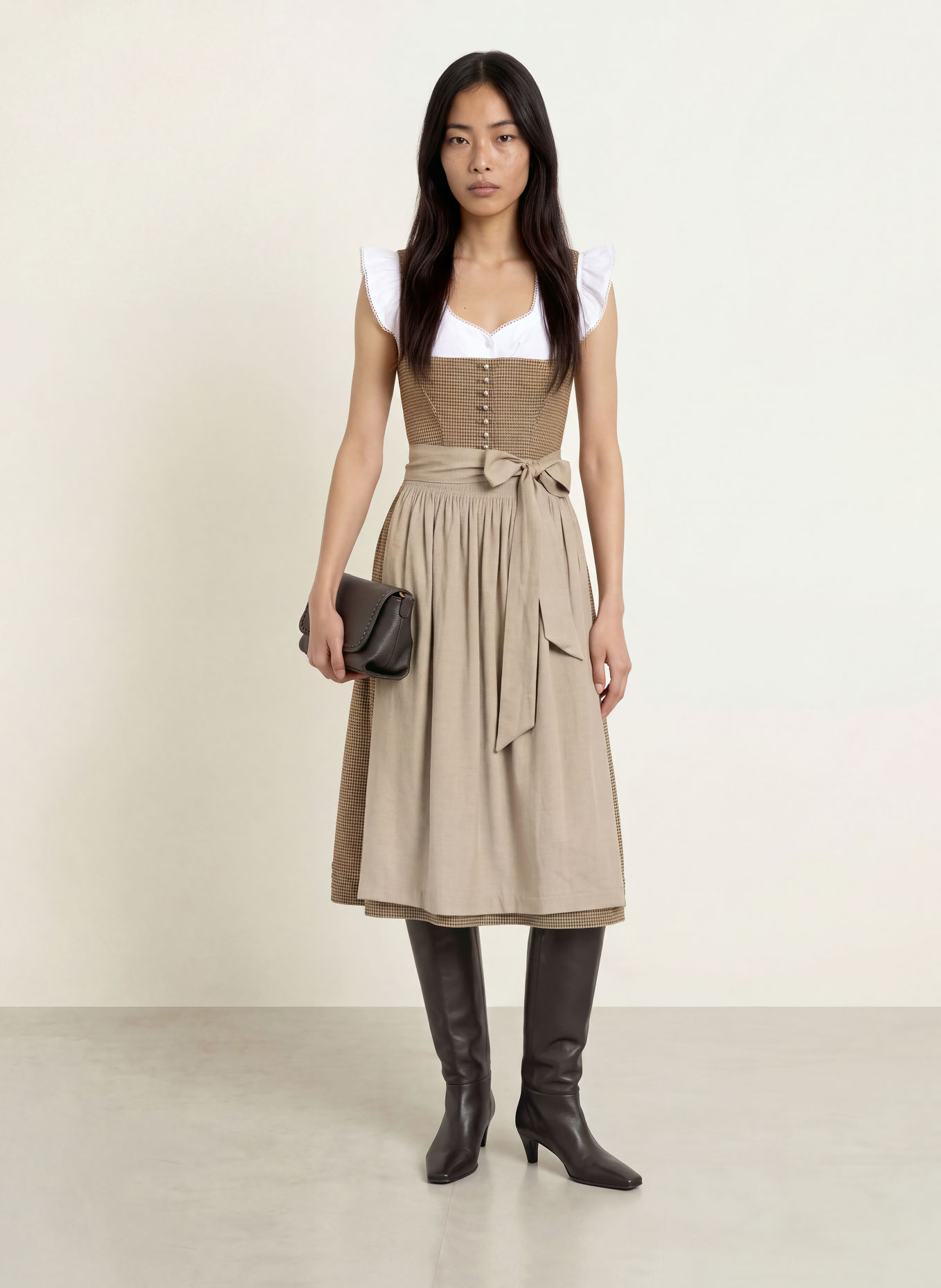 Spieth & Wensky Dirndl KORDIA: BRAUN / HELLBRAUN