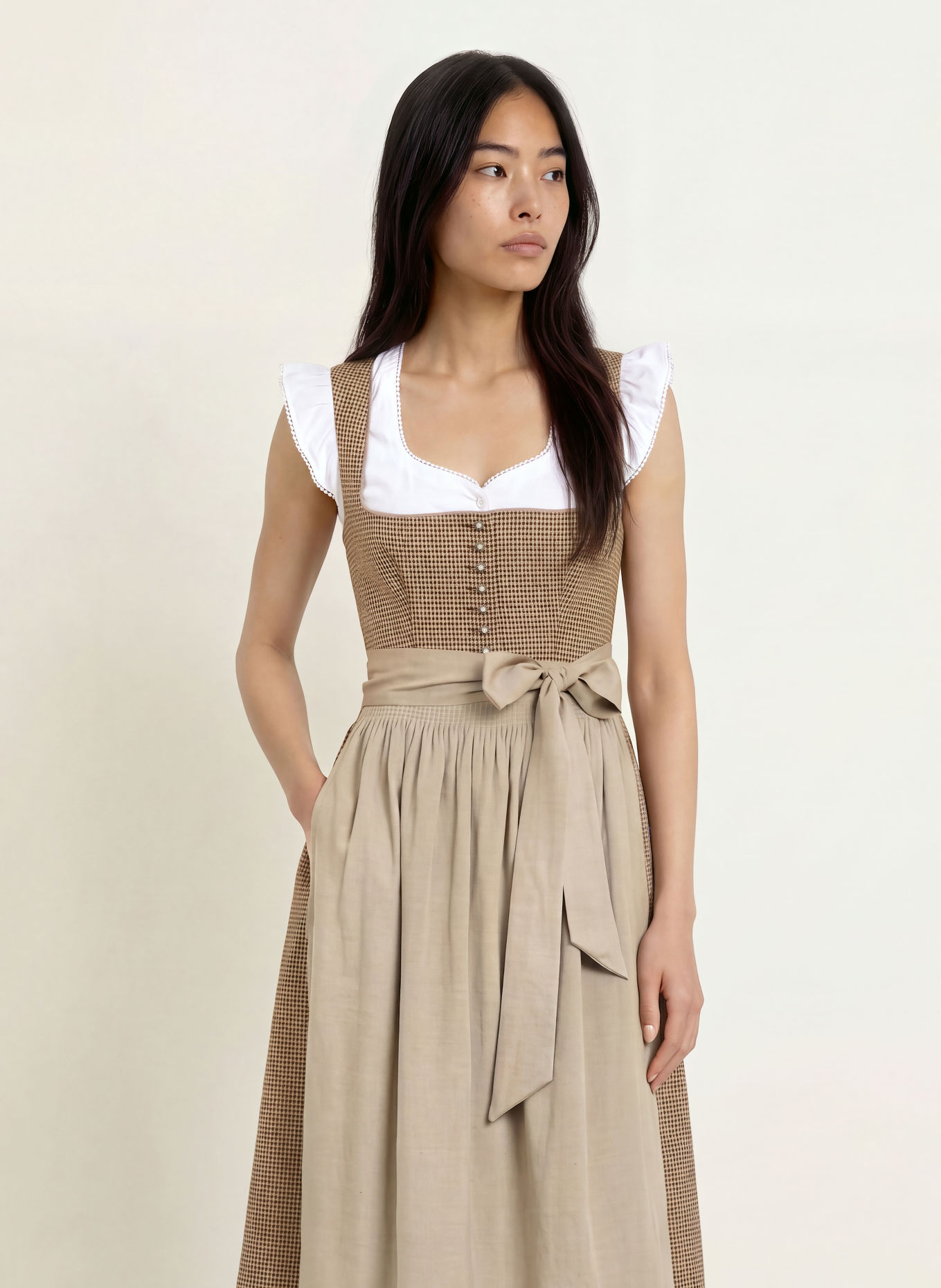 Spieth & Wensky Dirndl KORDIA: BRAUN / HELLBRAUN