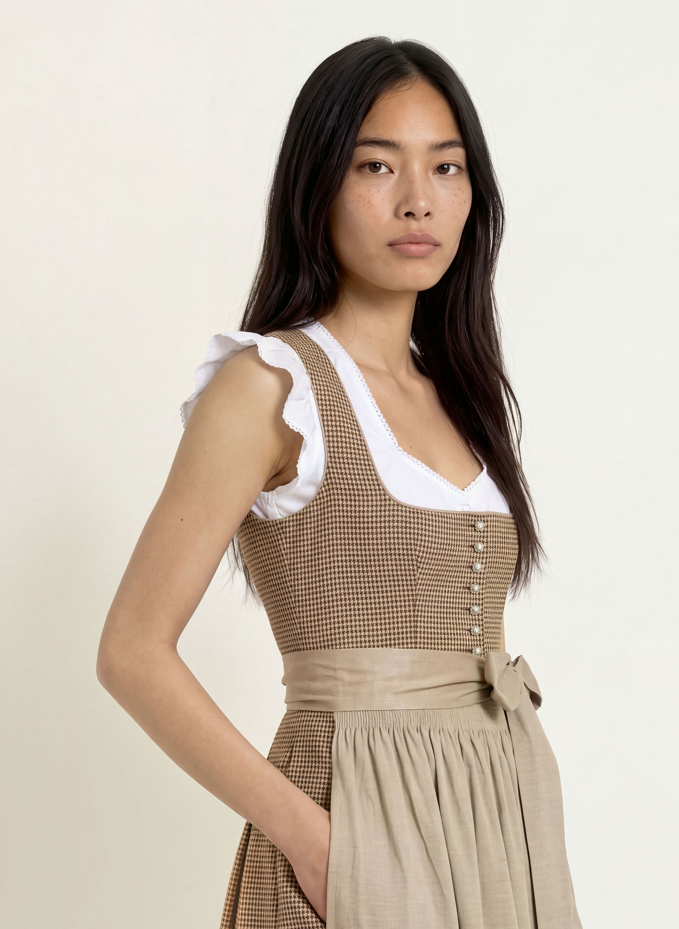 Spieth & Wensky Dirndl KORDIA: BRAUN / HELLBRAUN