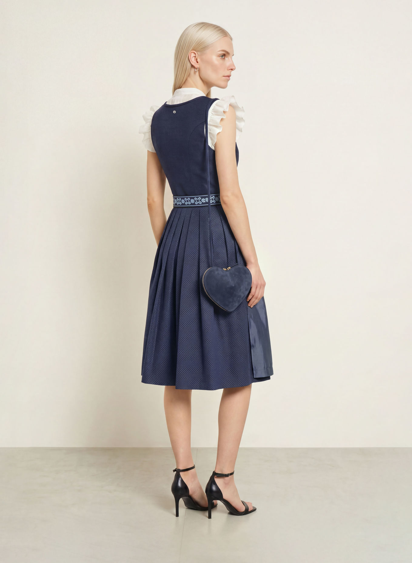 Spieth & Wensky Dirndl KÄTHE: DUNKELBLAU