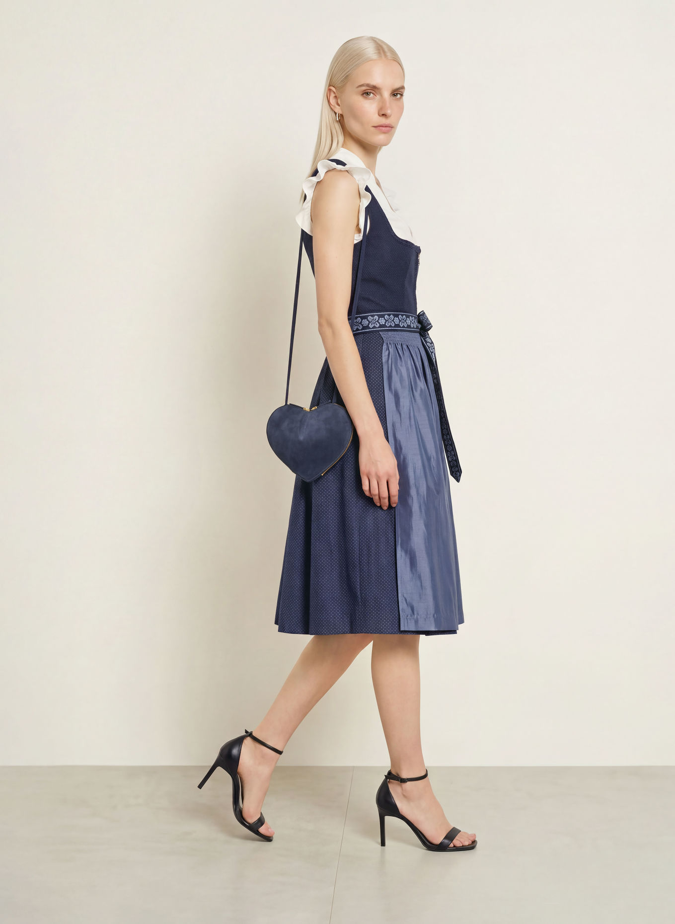 Spieth & Wensky Dirndl KÄTHE: DUNKELBLAU