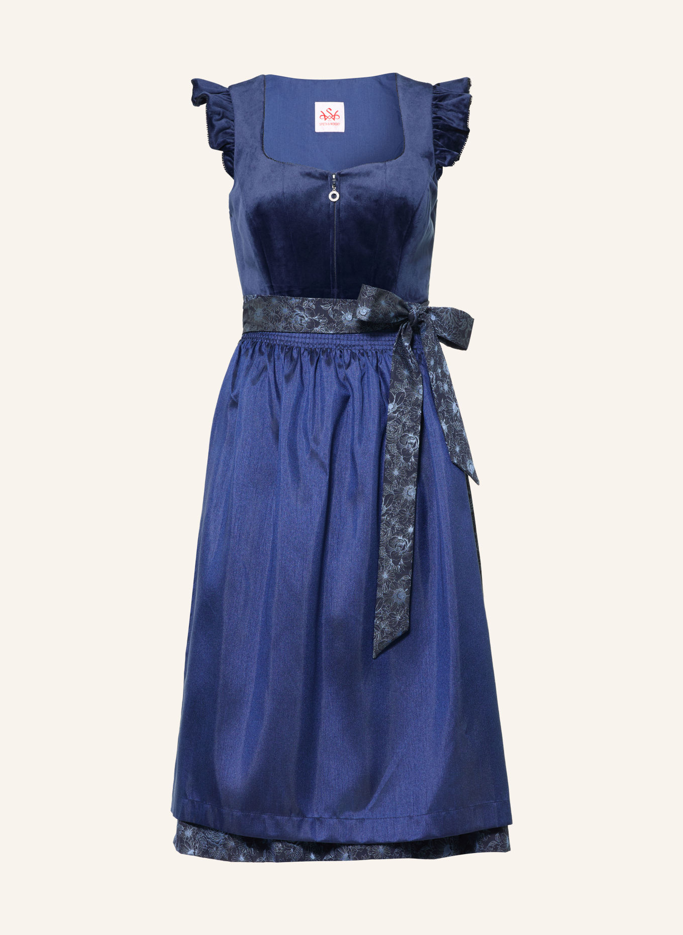 Spieth & Wensky KENDALL Dirndl: DARK BLUE / LIGHT BLUE