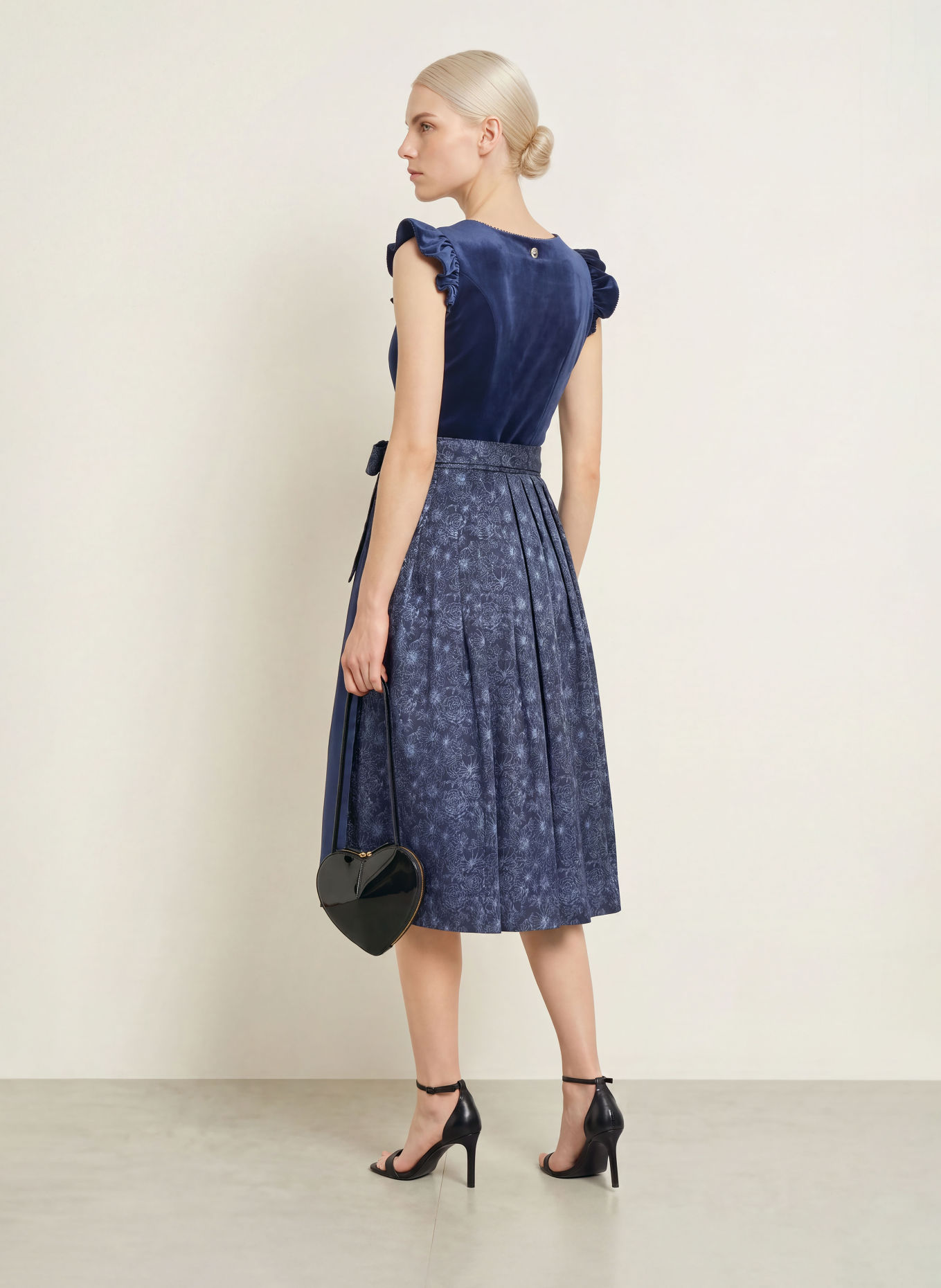 Spieth & Wensky KENDALL Dirndl: DARK BLUE / LIGHT BLUE