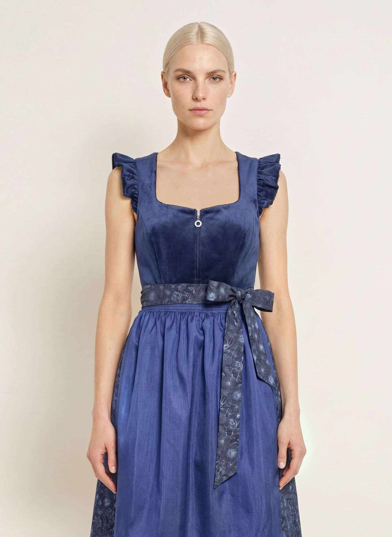 Spieth & Wensky KENDALL Dirndl: DARK BLUE / LIGHT BLUE