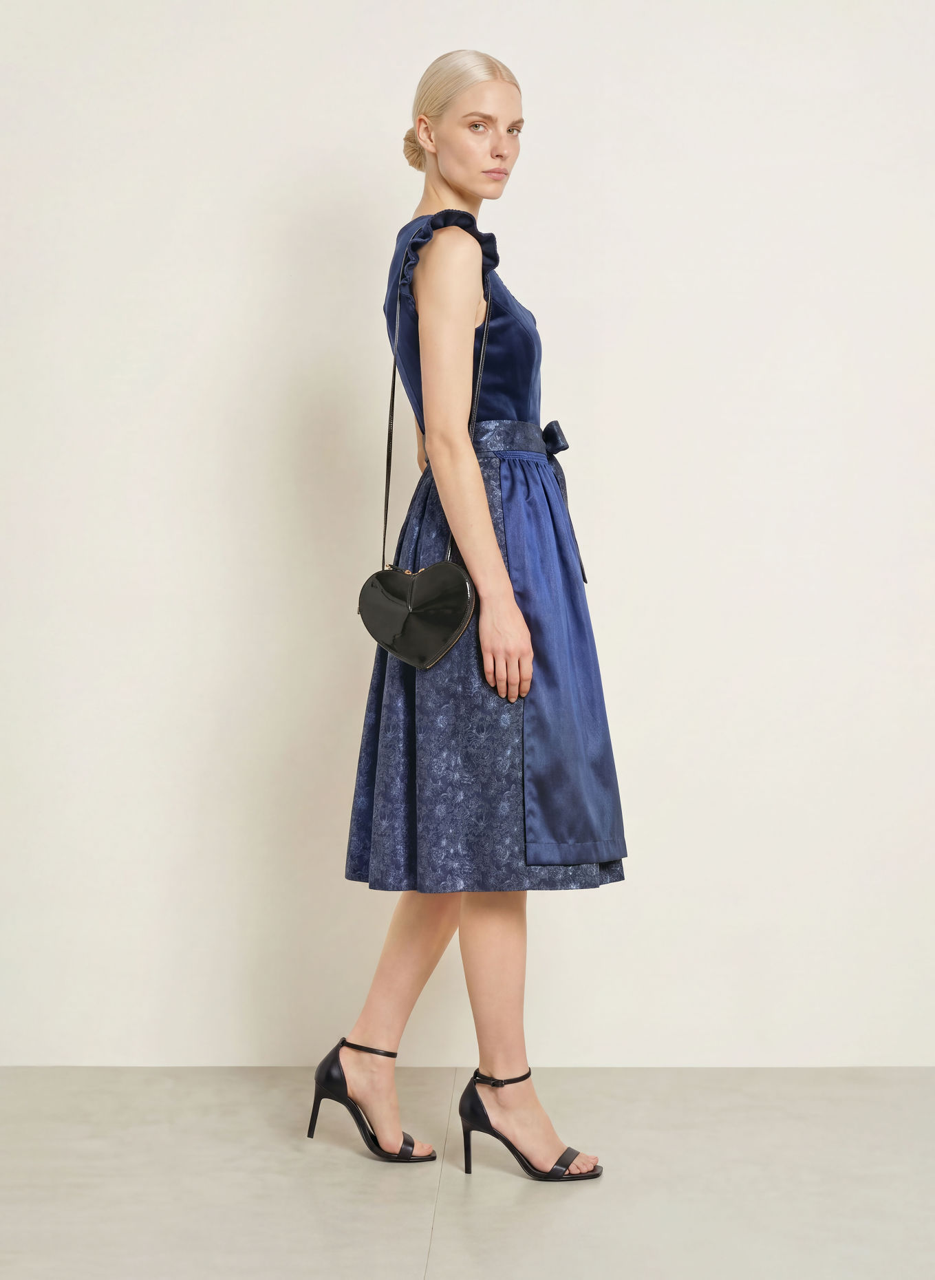 Spieth & Wensky KENDALL Dirndl: DARK BLUE / LIGHT BLUE