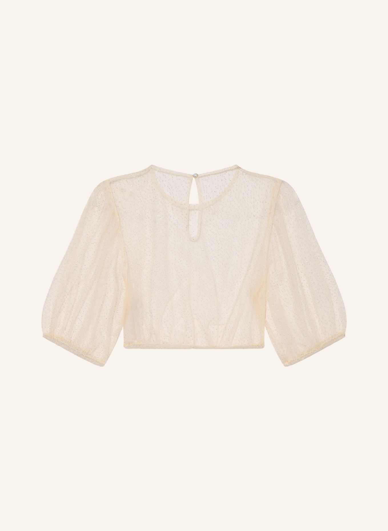 Spieth & Wensky Blouse Dirndl KARIBIK en maille: BLANC