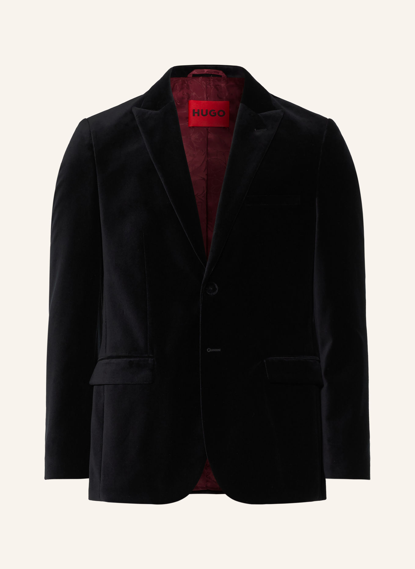 HUGO Samtsakko ARTI Extra Slim Fit: SCHWARZ