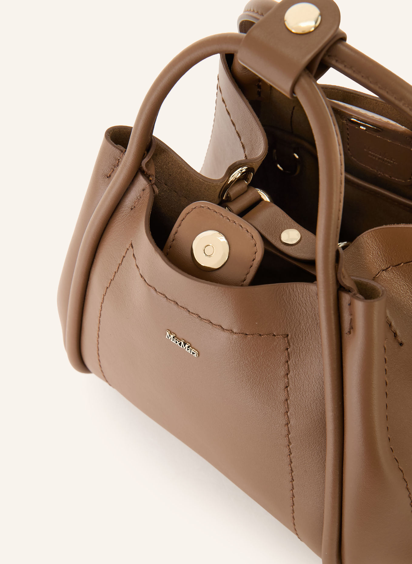 Max Mara Sac à main MARINE EXTRA SMALL: MARRON / OR