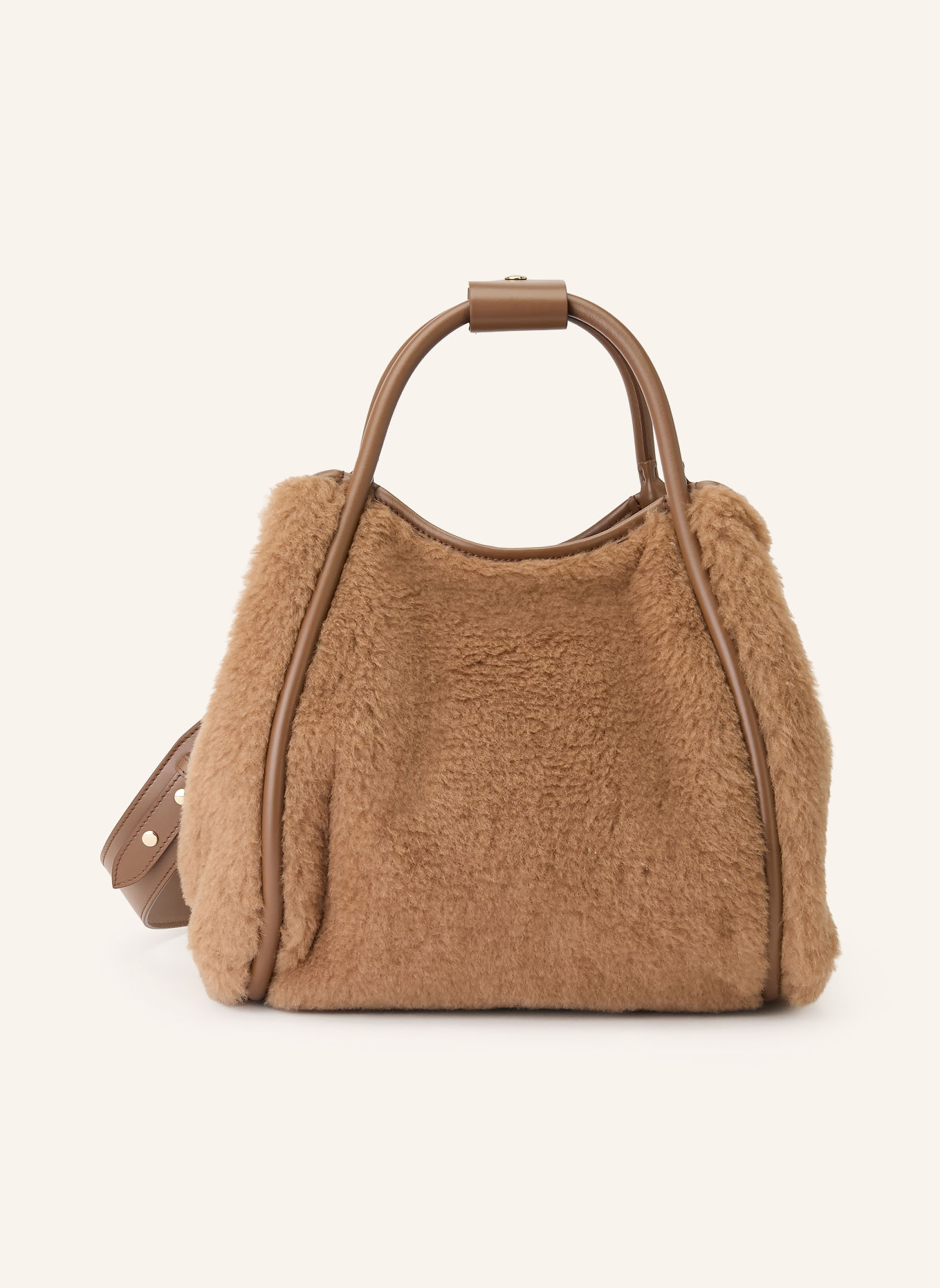 Max Mara Sac à main MARINE SMALL: CHAMEAU / OR